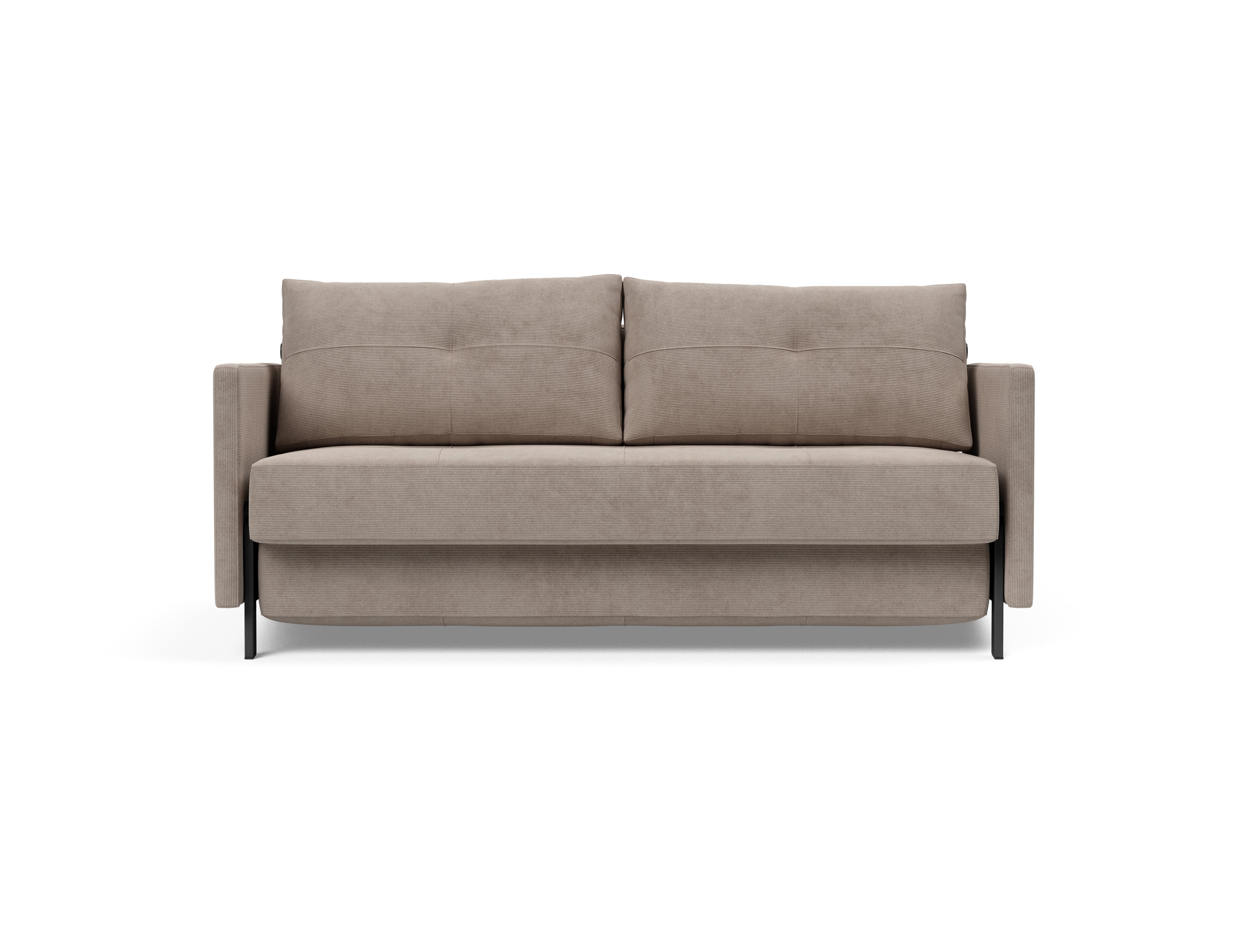Cubed 02 Deluxe Fabric Sofa Bed w/Arms, Queen Size