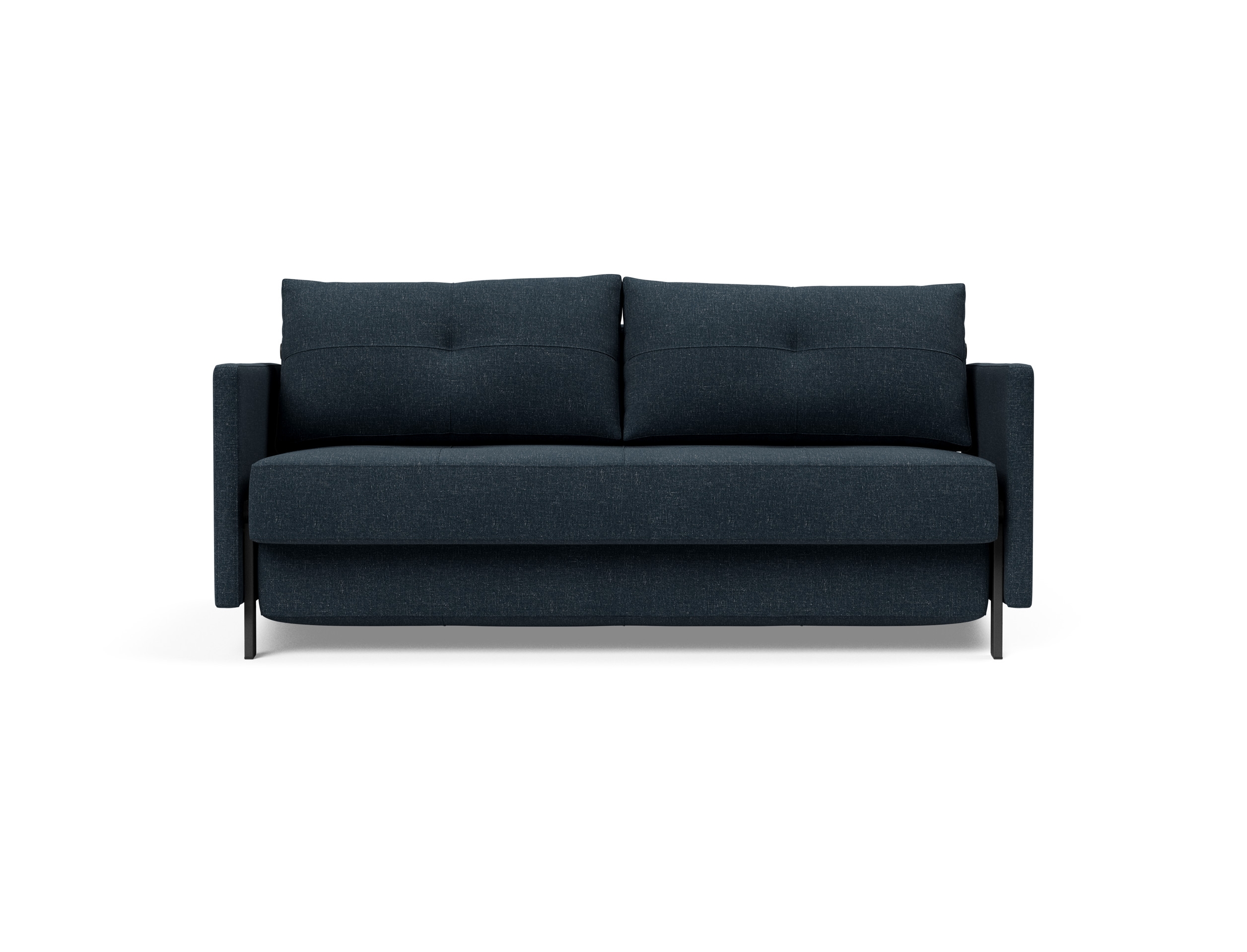 Cubed 02 Deluxe Fabric Sofa Bed w/Arms, Queen Size