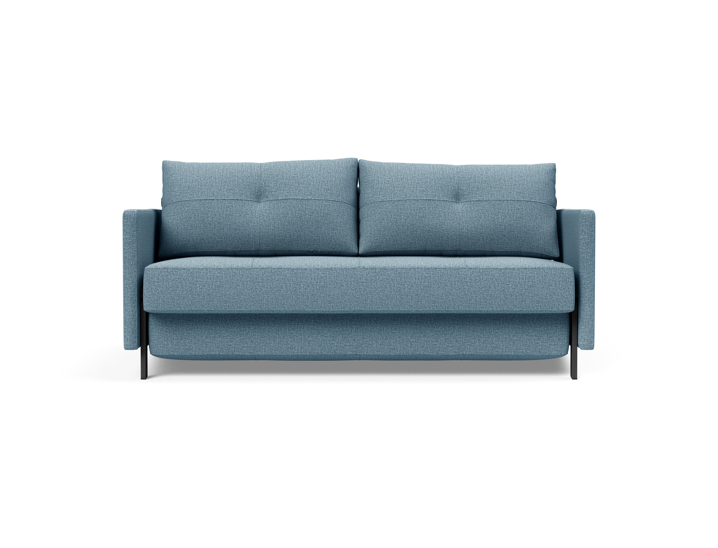 Cubed 02 Deluxe Fabric Sofa Bed w/Arms, Queen Size