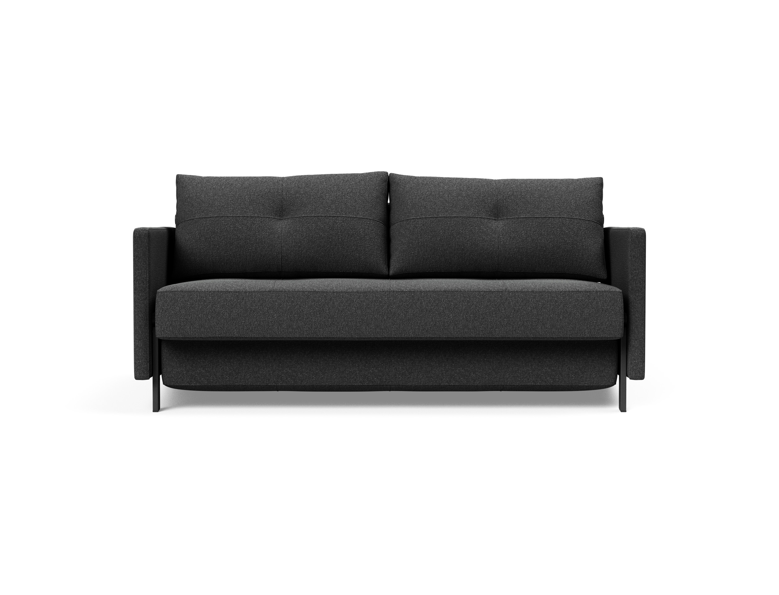 Cubed 02 Deluxe Fabric Sofa Bed w/Arms, Queen Size