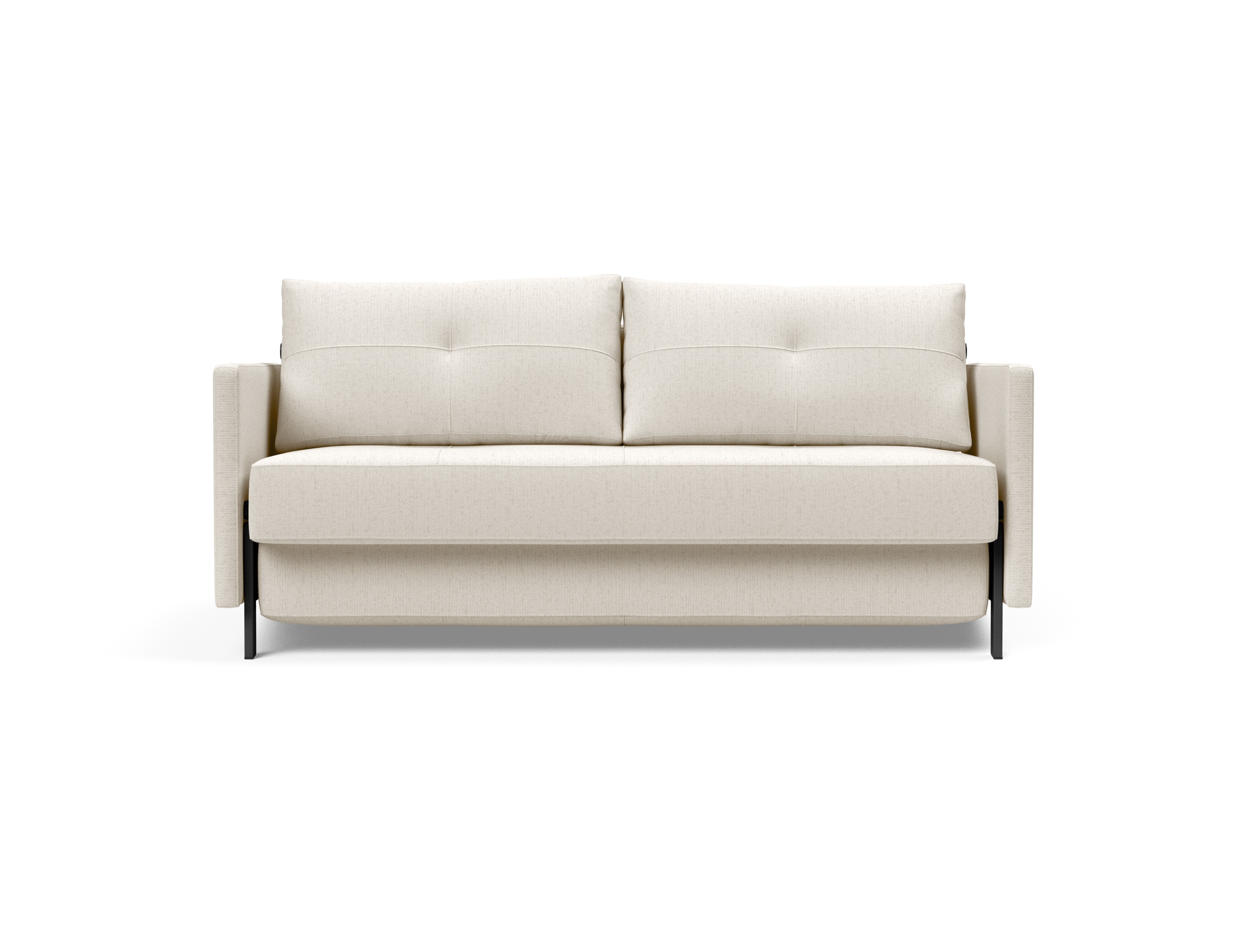 Cubed 02 Deluxe Fabric Sofa Bed w/Arms, Queen Size