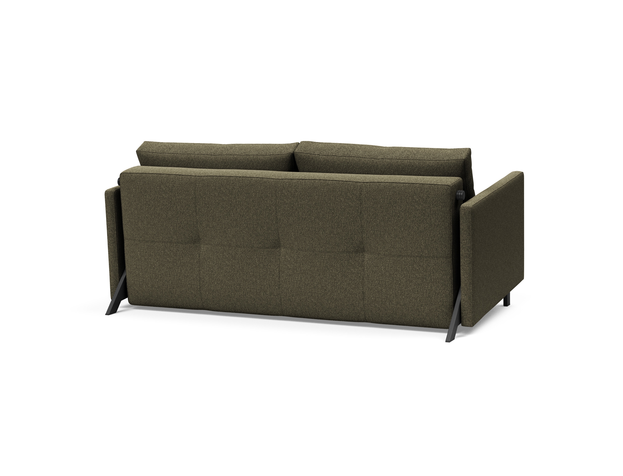 Cubed 02 Deluxe Fabric Sofa Bed w/Arms, Queen Size