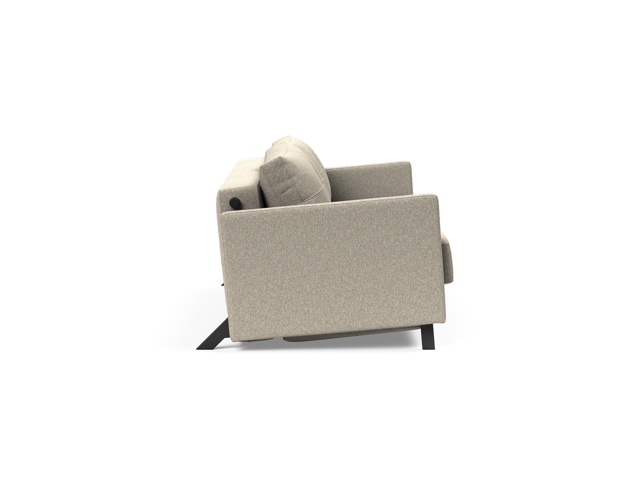 Cubed 02 Deluxe Fabric Sofa Bed w/Arms, Queen Size