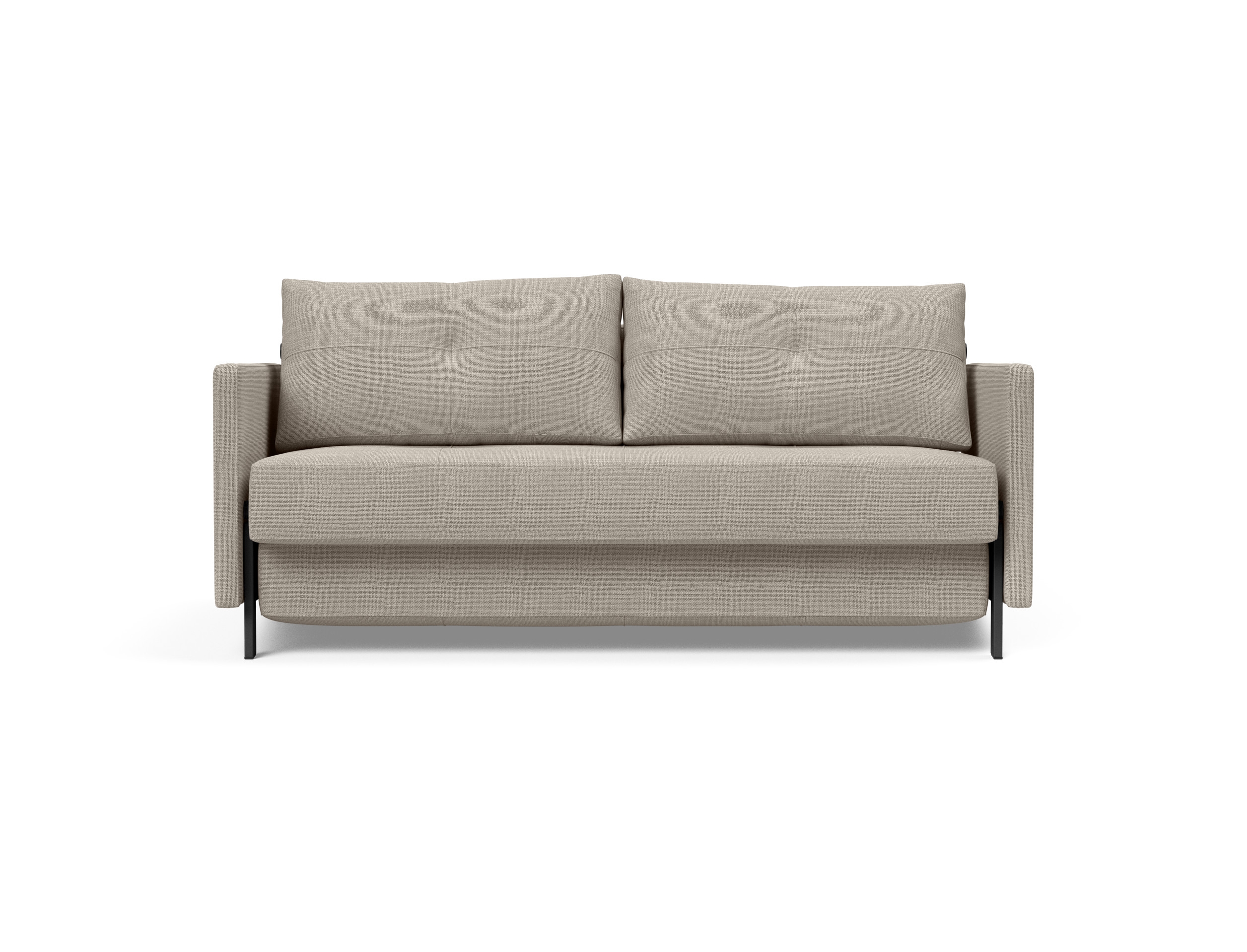 Cubed 02 Deluxe Fabric Sofa Bed w/Arms, Queen Size