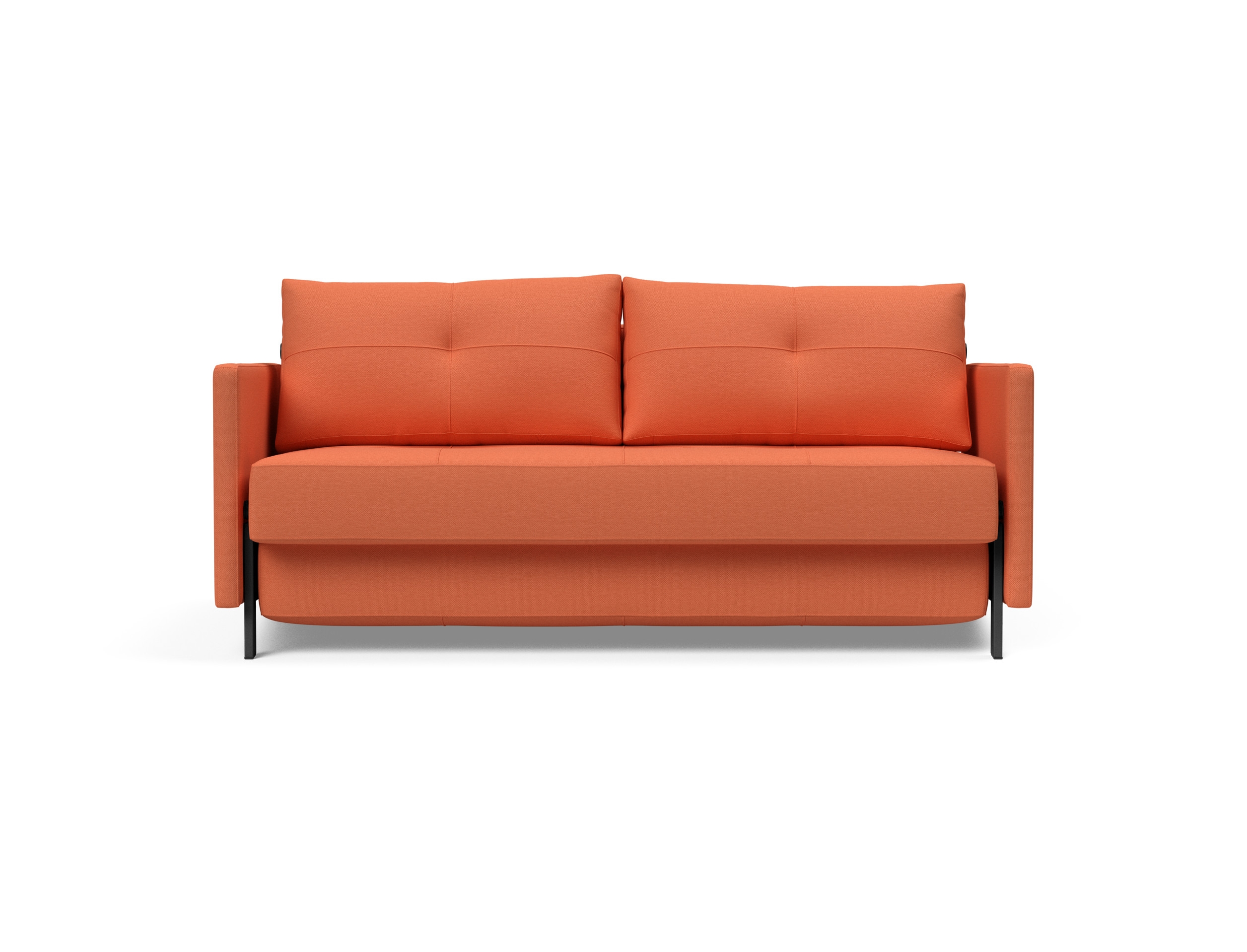 Cubed 02 Deluxe Fabric Sofa Bed w/Arms, Queen Size