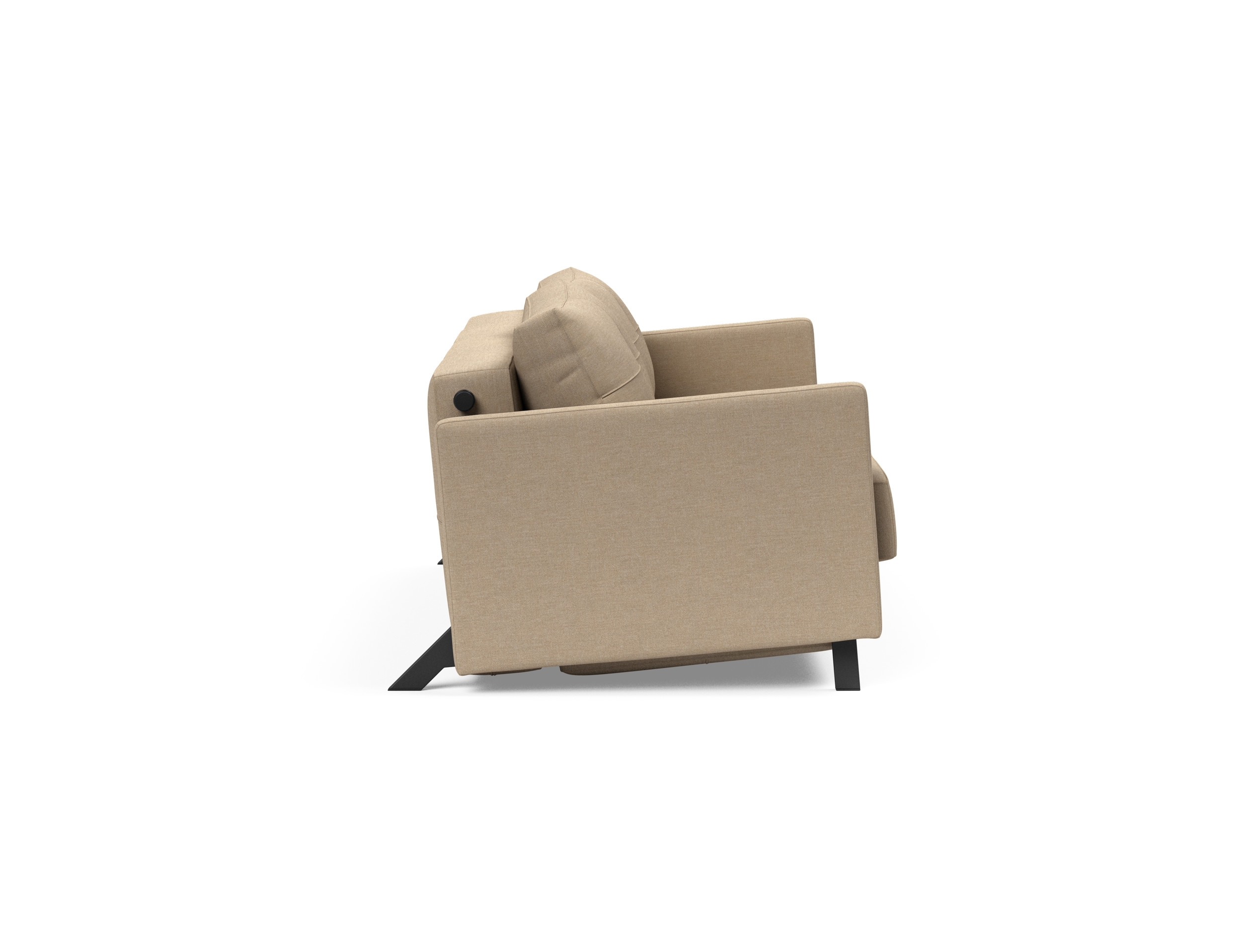 Cubed 02 Deluxe Fabric Sofa Bed w/Arms, Queen Size
