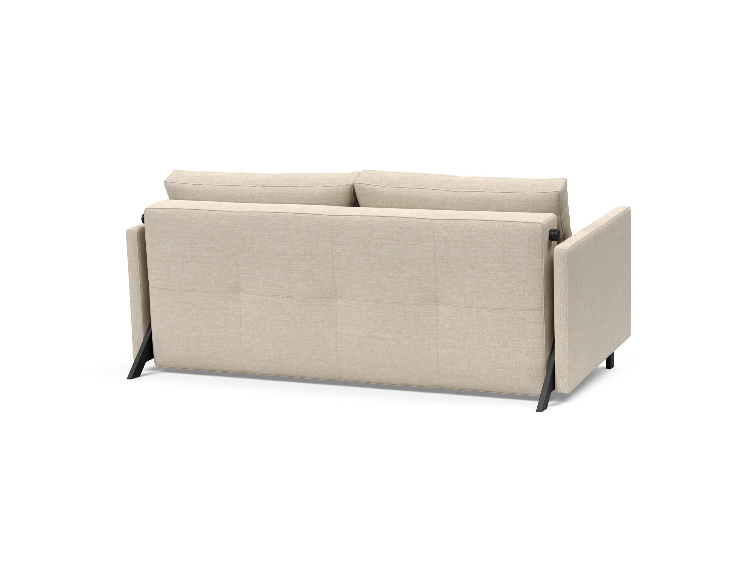 Cubed 02 Deluxe Fabric Sofa Bed w/Arms, Queen Size