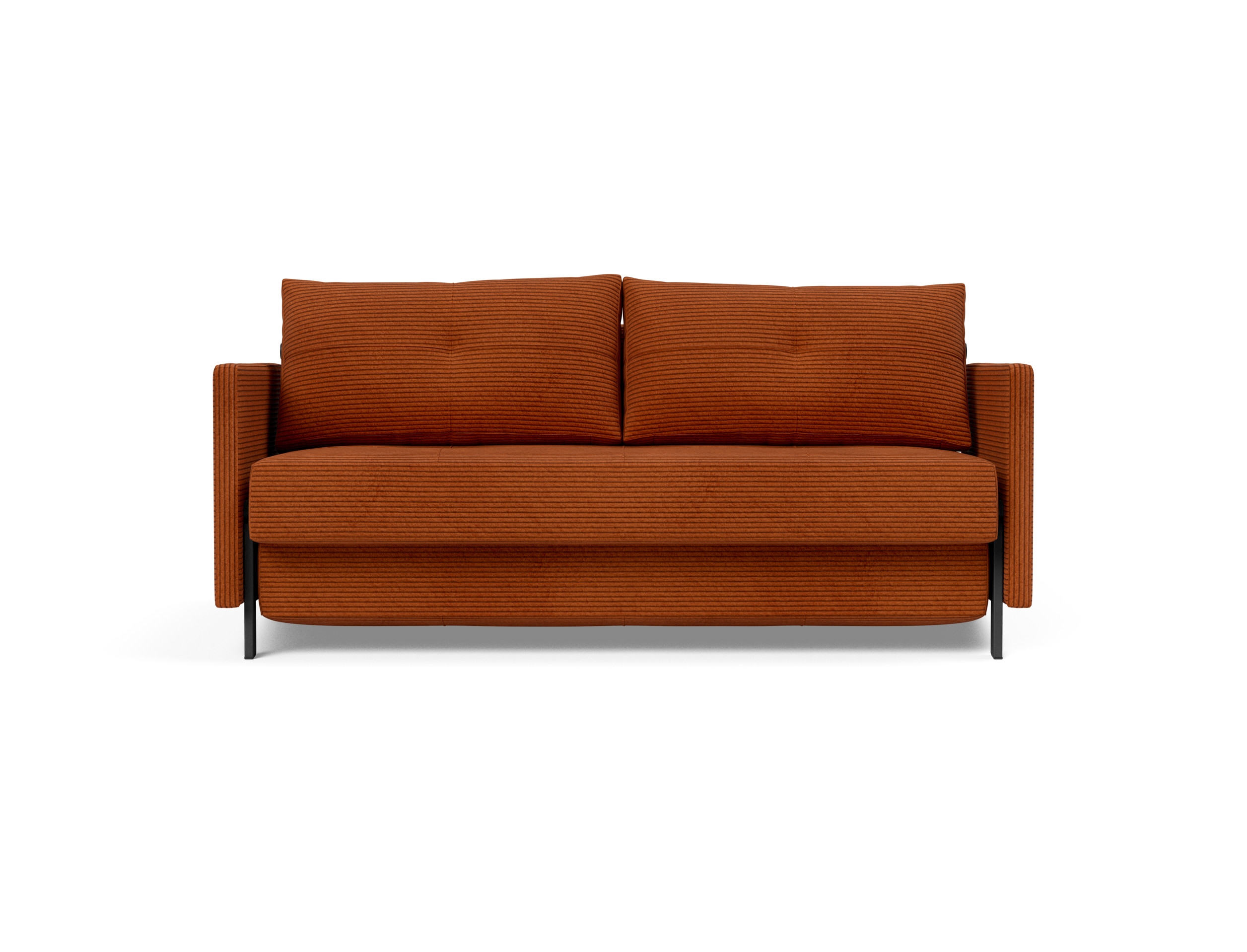 Cubed 02 Deluxe Fabric Sofa Bed w/Arms, Queen Size