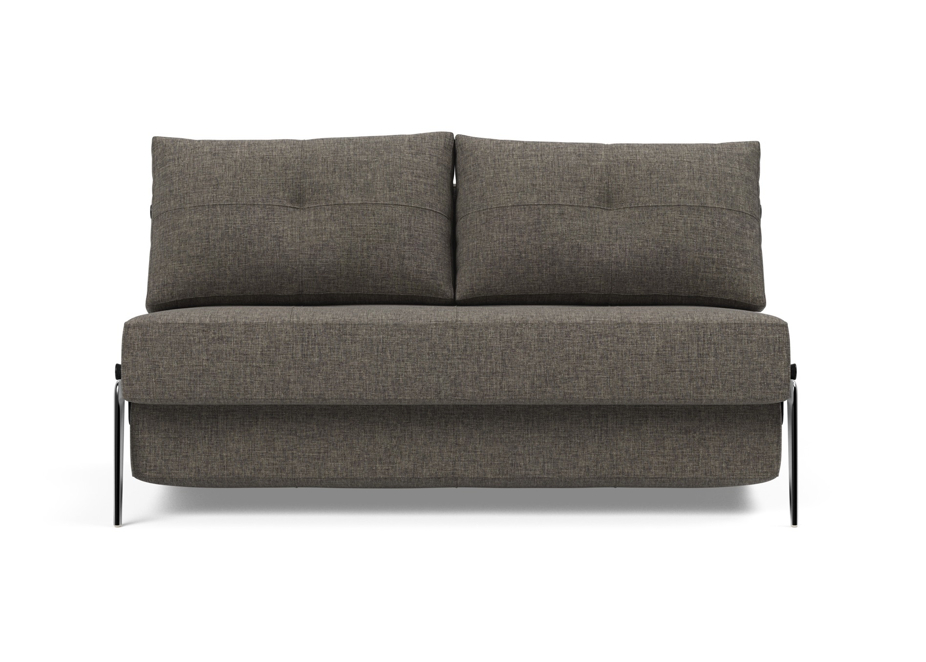 Cubed Deluxe Fabric Sofa Bed w/Aluminum Legs, Full Size