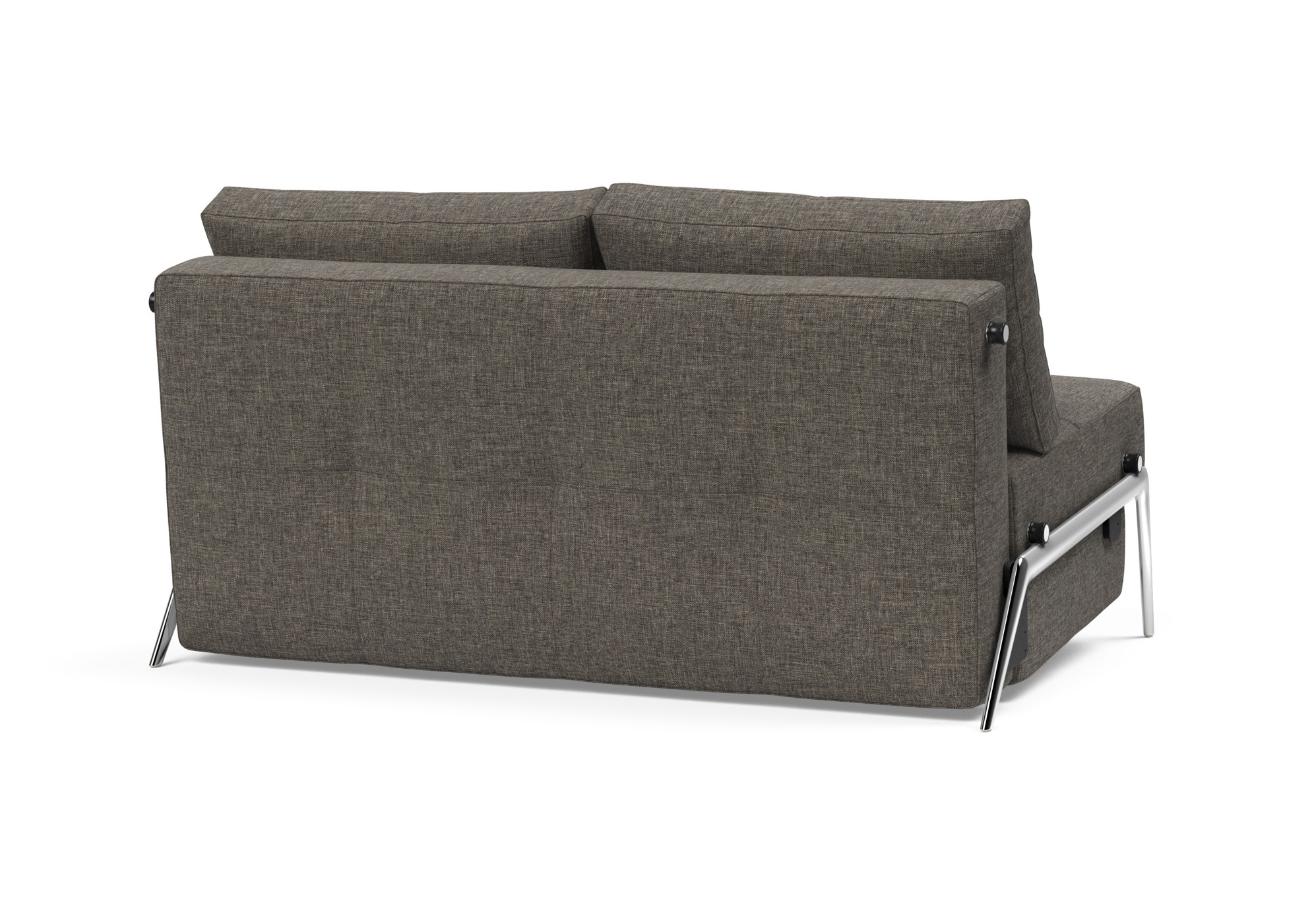 Cubed Deluxe Fabric Sofa Bed w/Aluminum Legs, Full Size
