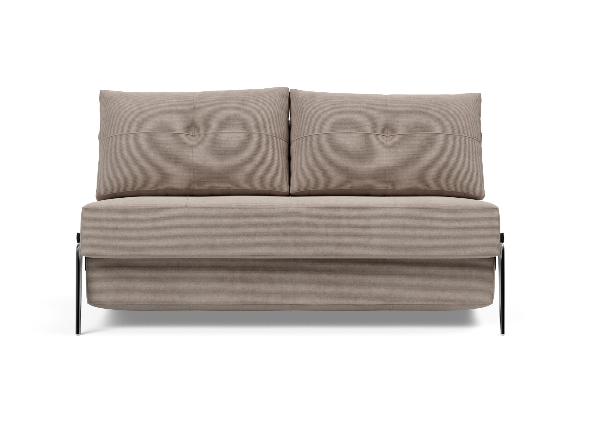 Cubed Deluxe Fabric Sofa Bed w/Aluminum Legs, Full Size