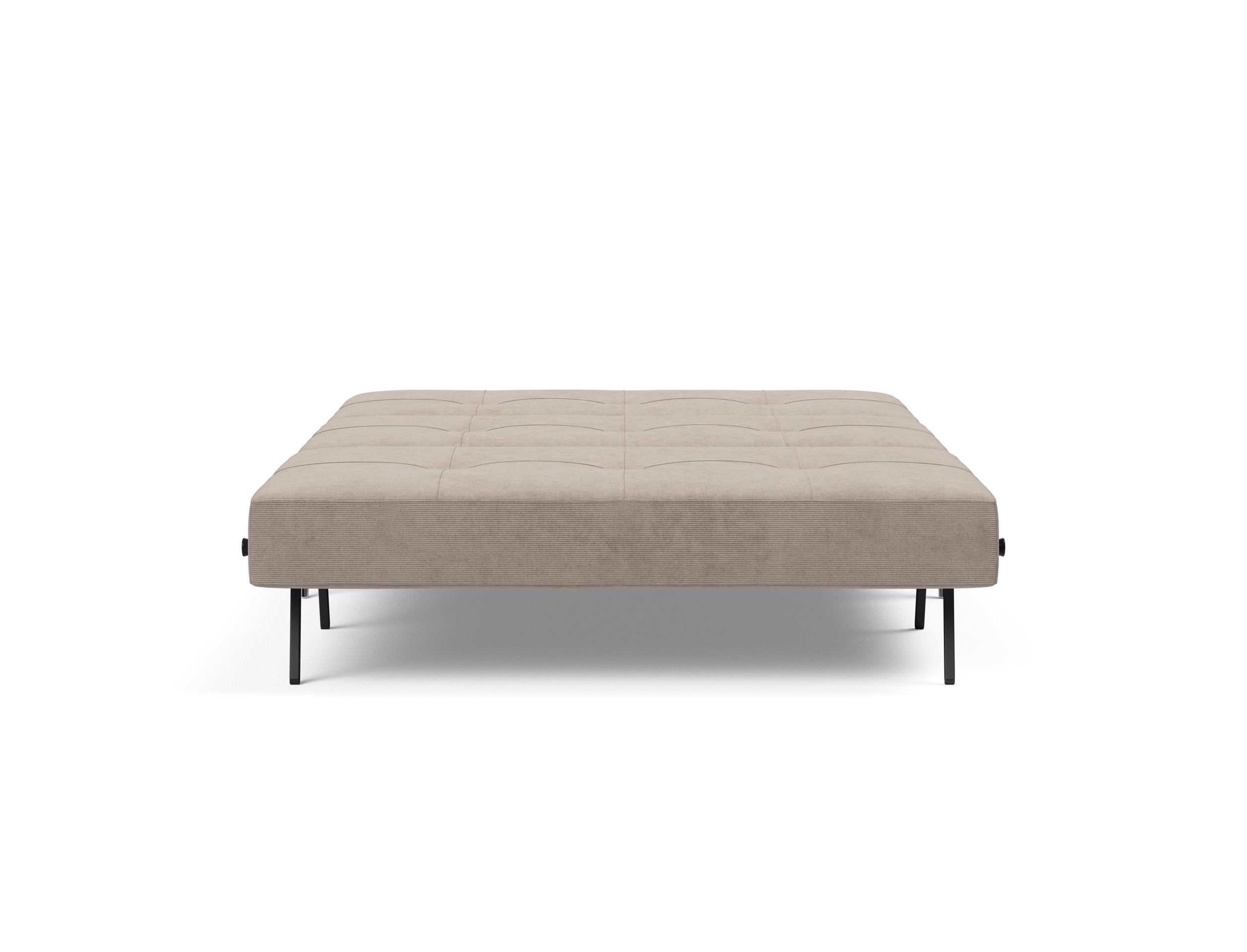 Cubed Deluxe Fabric Sofa Bed w/Aluminum Legs, Full Size