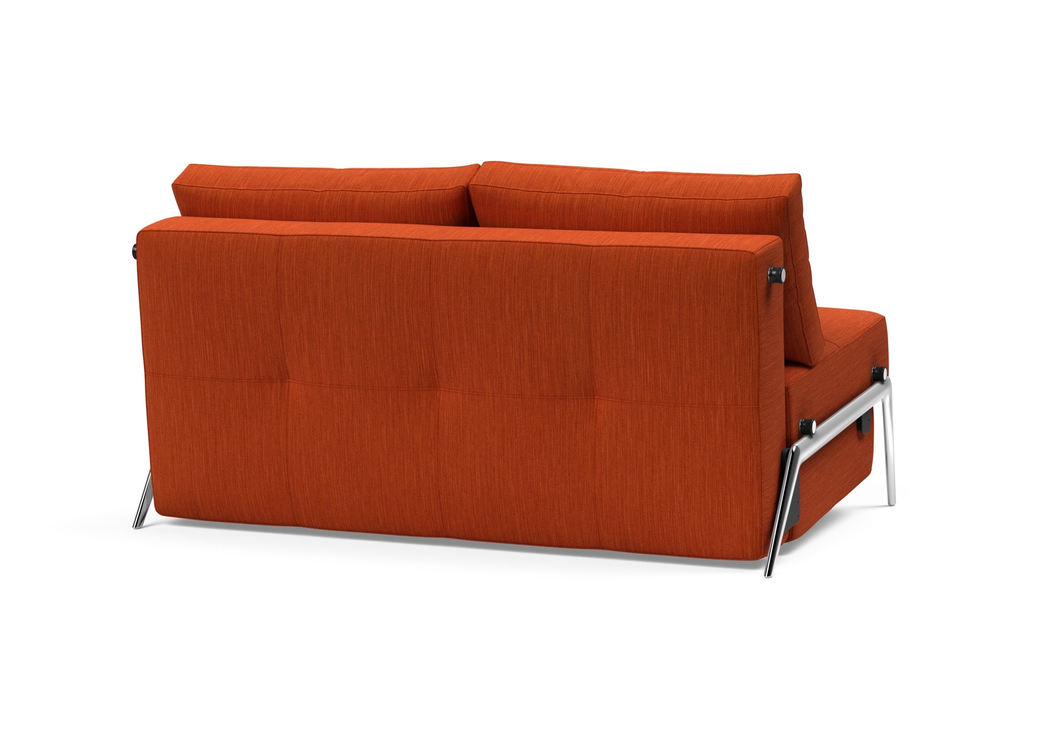 Cubed Deluxe Fabric Sofa Bed w/Aluminum Legs, Full Size