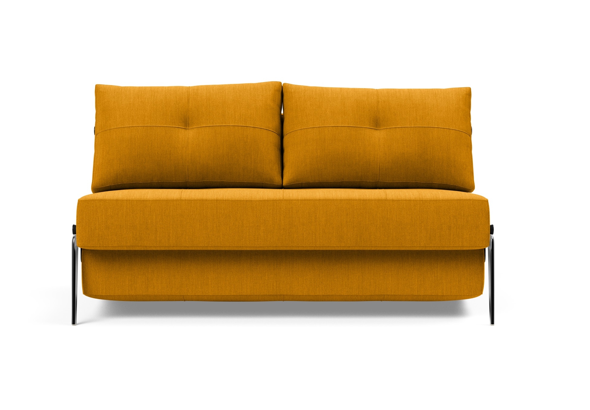 Cubed Deluxe Fabric Sofa Bed w/Aluminum Legs, Full Size