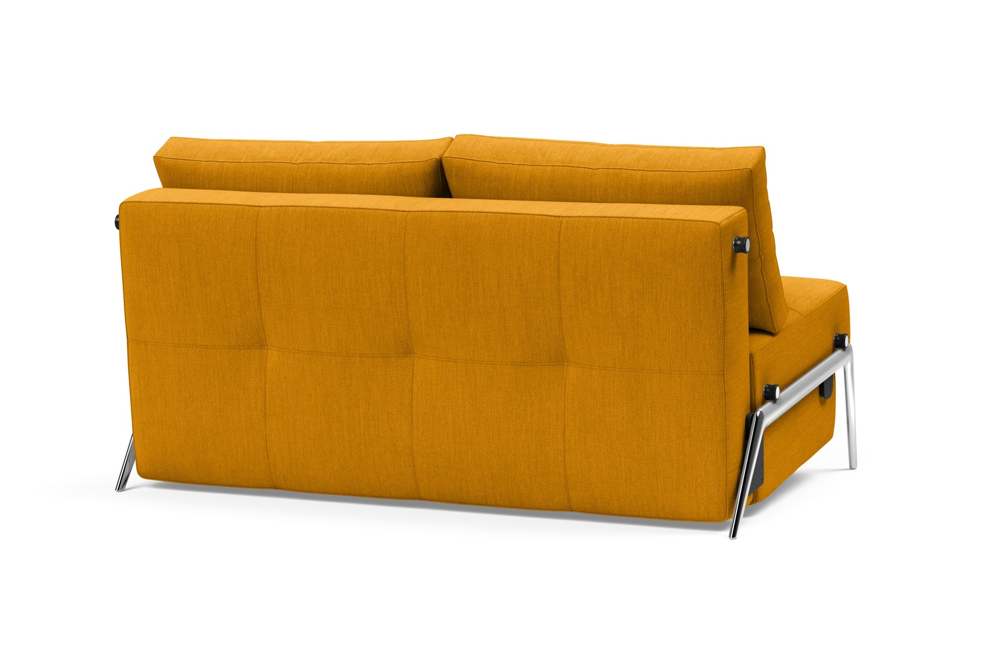 Cubed Deluxe Fabric Sofa Bed w/Aluminum Legs, Full Size