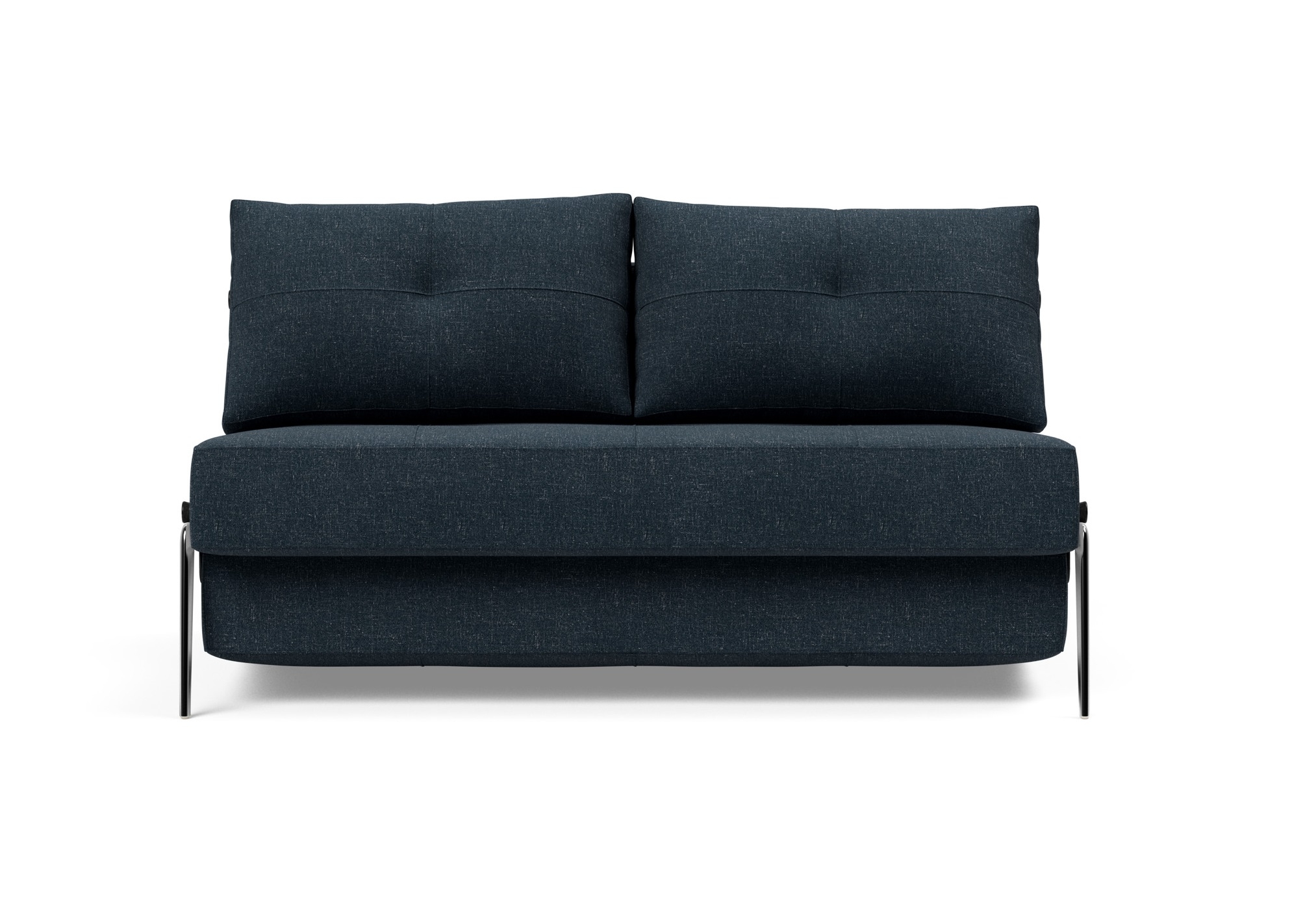Cubed Deluxe Fabric Sofa Bed w/Aluminum Legs, Full Size