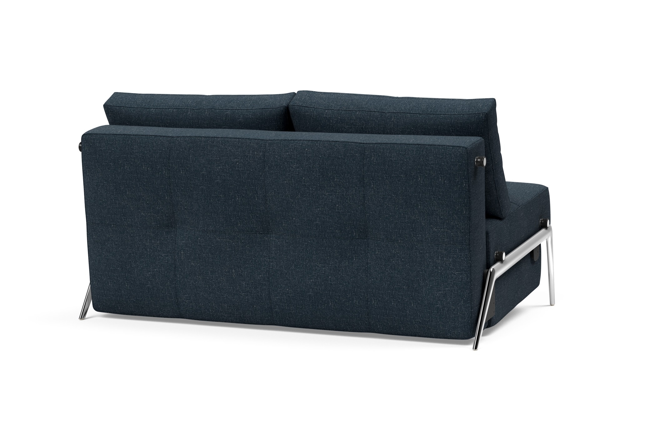 Cubed Deluxe Fabric Sofa Bed w/Aluminum Legs, Full Size