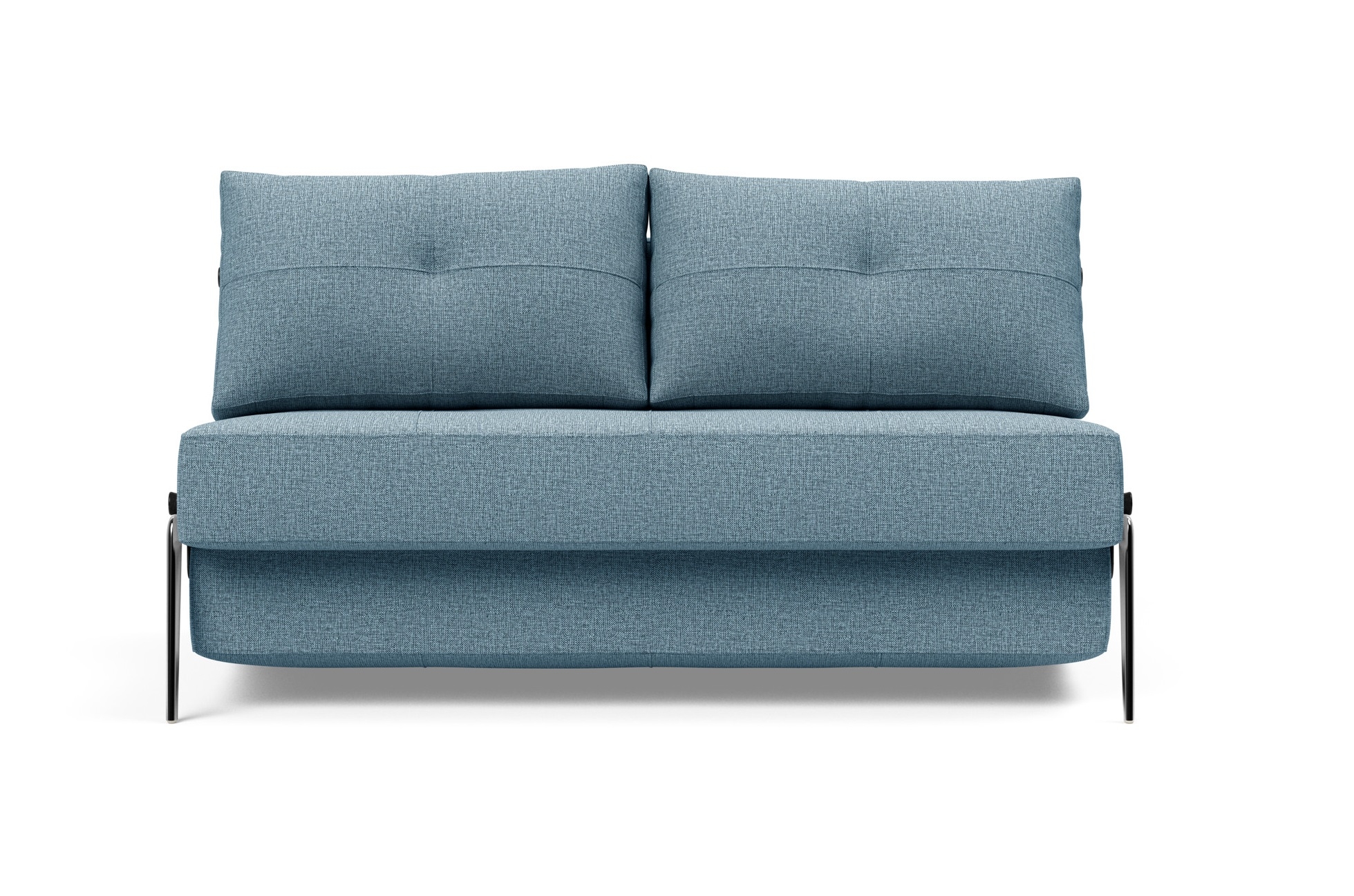 Cubed Deluxe Fabric Sofa Bed w/Aluminum Legs, Full Size