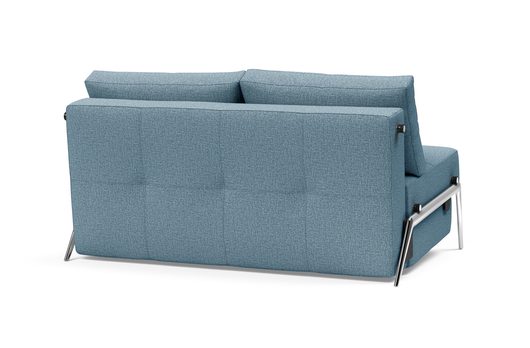 Cubed Deluxe Fabric Sofa Bed w/Aluminum Legs, Full Size