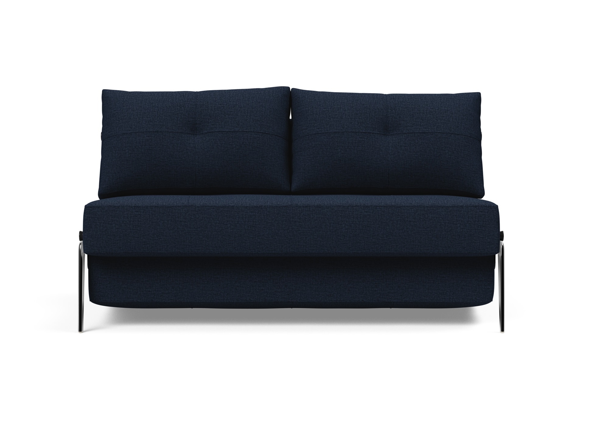 Cubed Deluxe Fabric Sofa Bed w/Aluminum Legs, Full Size