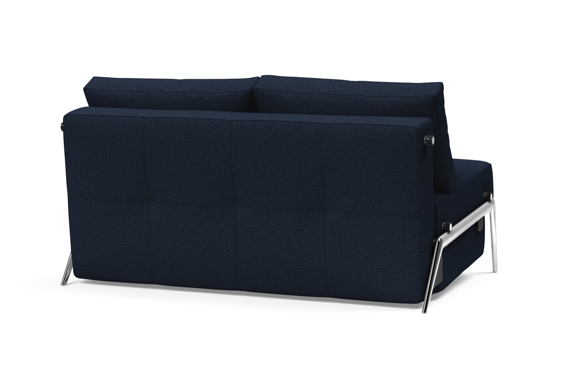 Cubed Deluxe Fabric Sofa Bed w/Aluminum Legs, Full Size