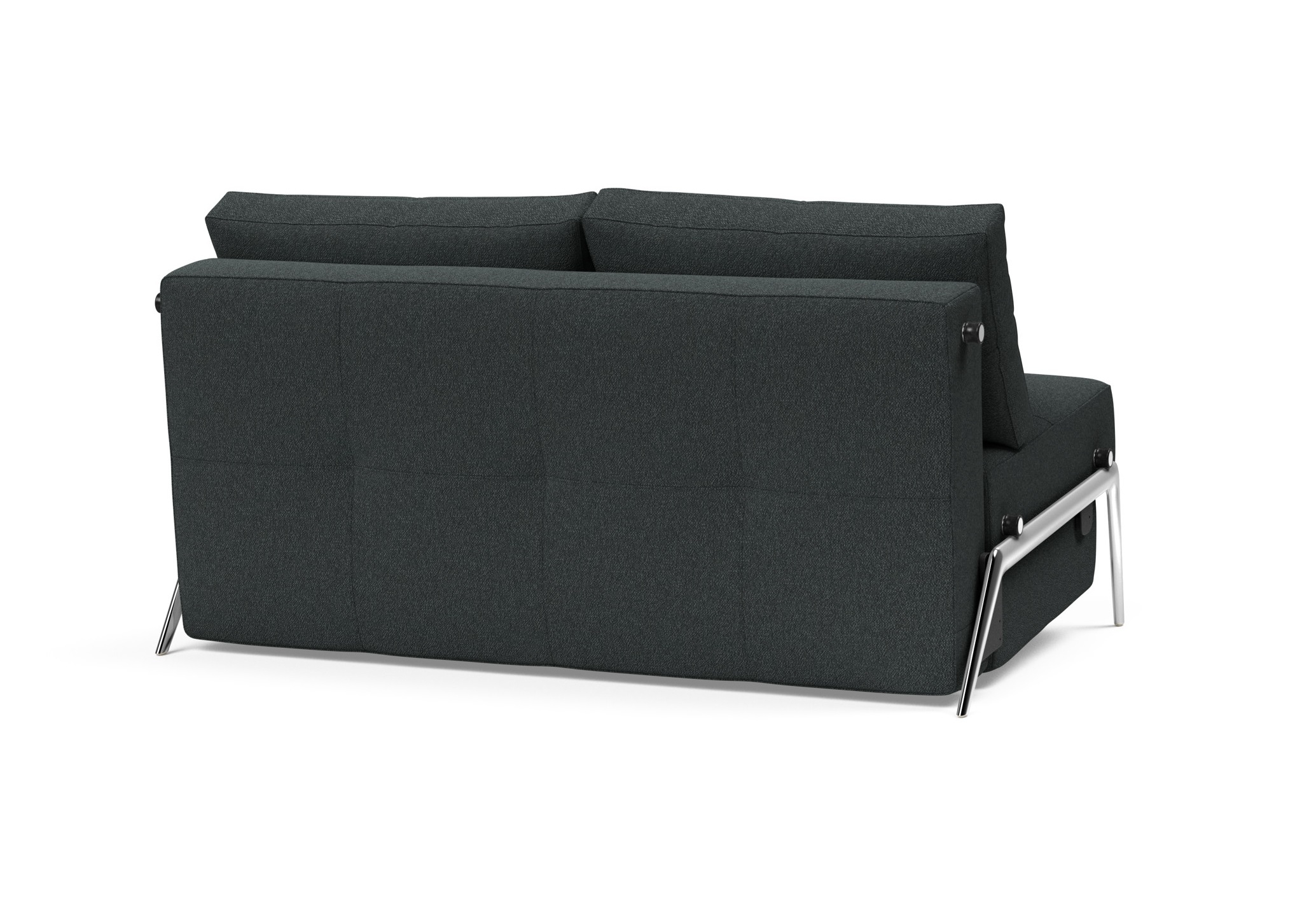 Cubed Deluxe Fabric Sofa Bed w/Aluminum Legs, Full Size