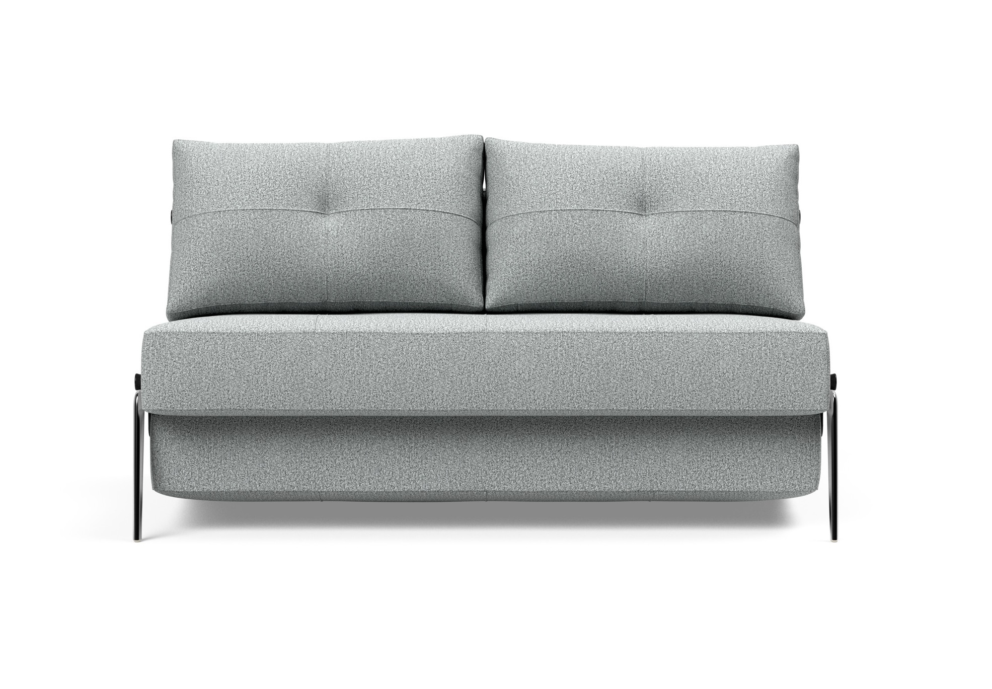 Cubed Deluxe Fabric Sofa Bed w/Aluminum Legs, Full Size