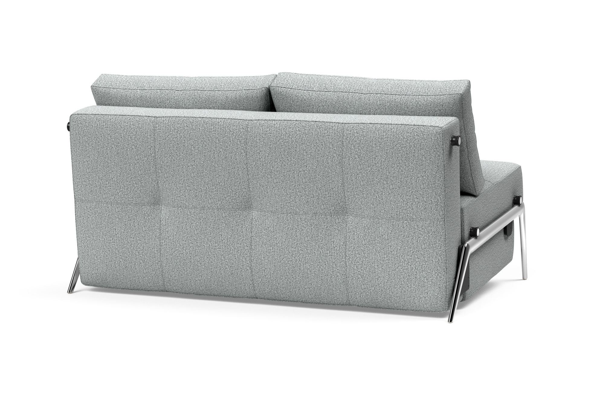Cubed Deluxe Fabric Sofa Bed w/Aluminum Legs, Full Size