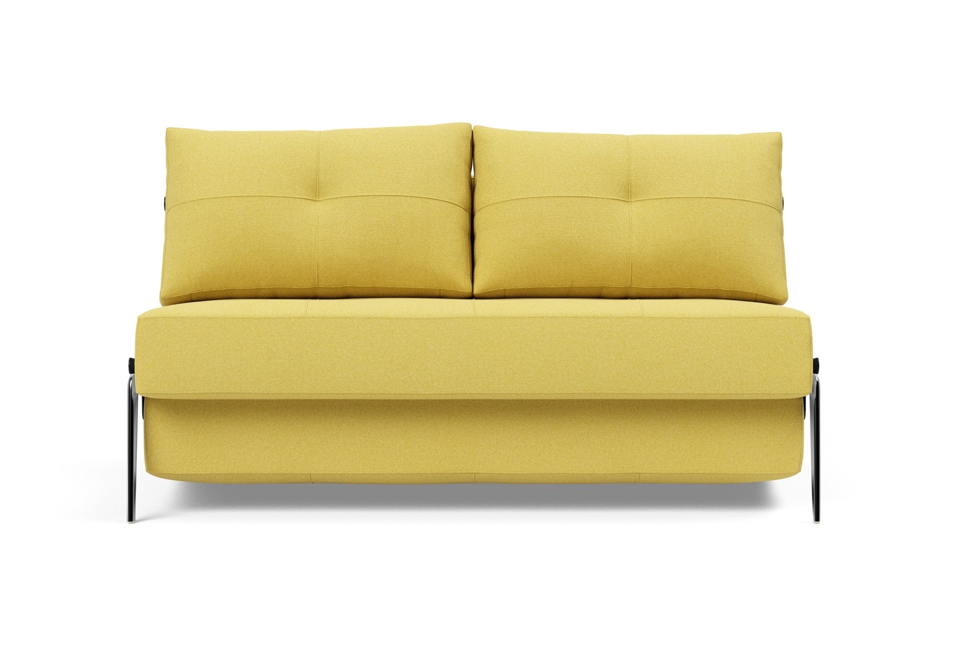 Cubed Deluxe Fabric Sofa Bed w/Aluminum Legs, Full Size