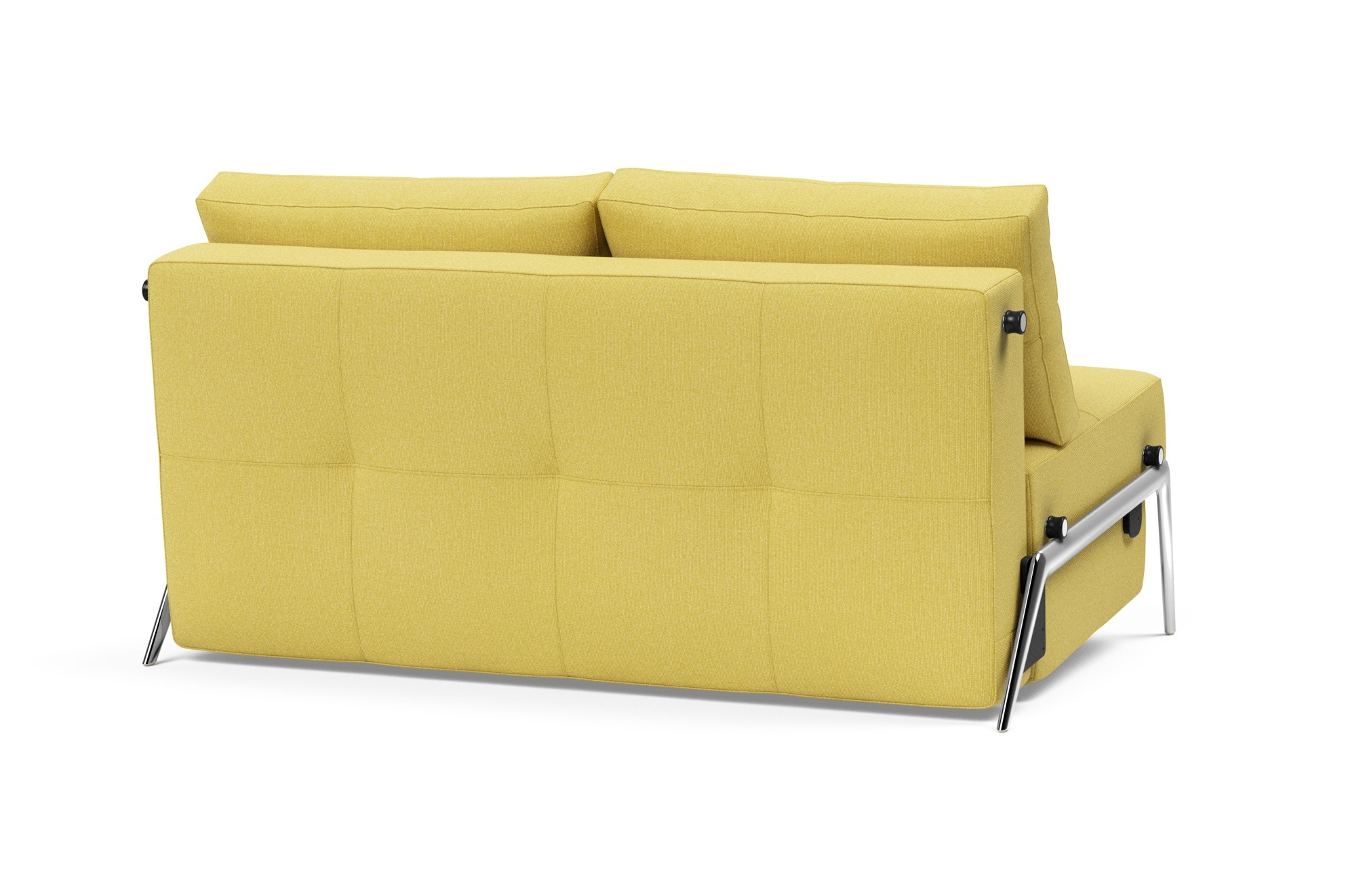 Cubed Deluxe Fabric Sofa Bed w/Aluminum Legs, Full Size