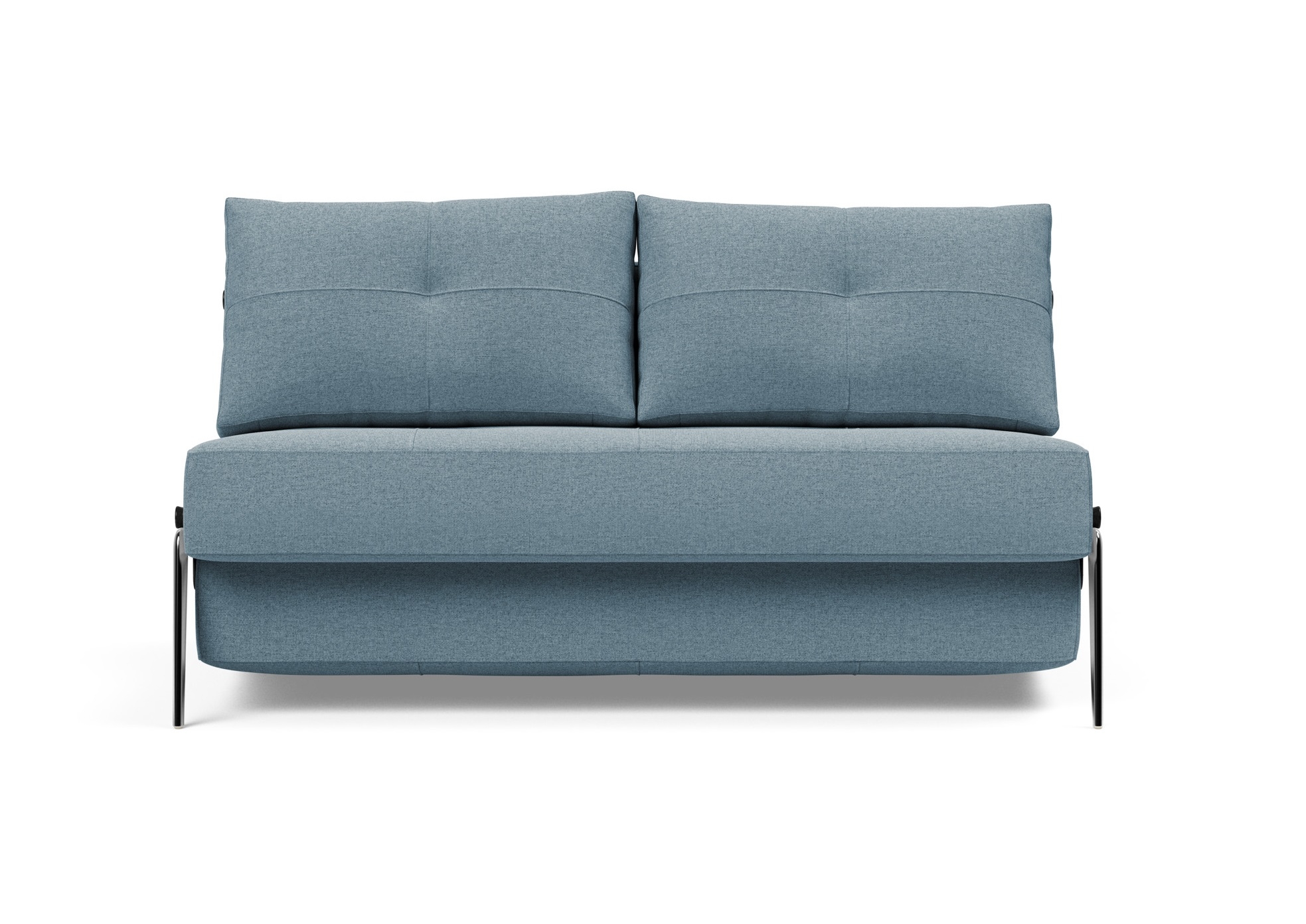 Cubed Deluxe Fabric Sofa Bed w/Aluminum Legs, Full Size