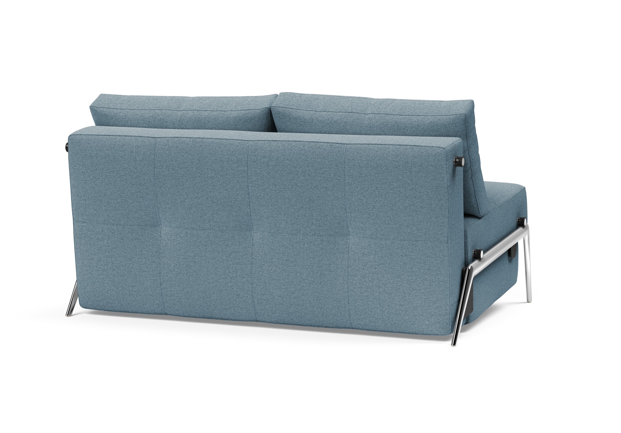 Cubed Deluxe Fabric Sofa Bed w/Aluminum Legs, Full Size