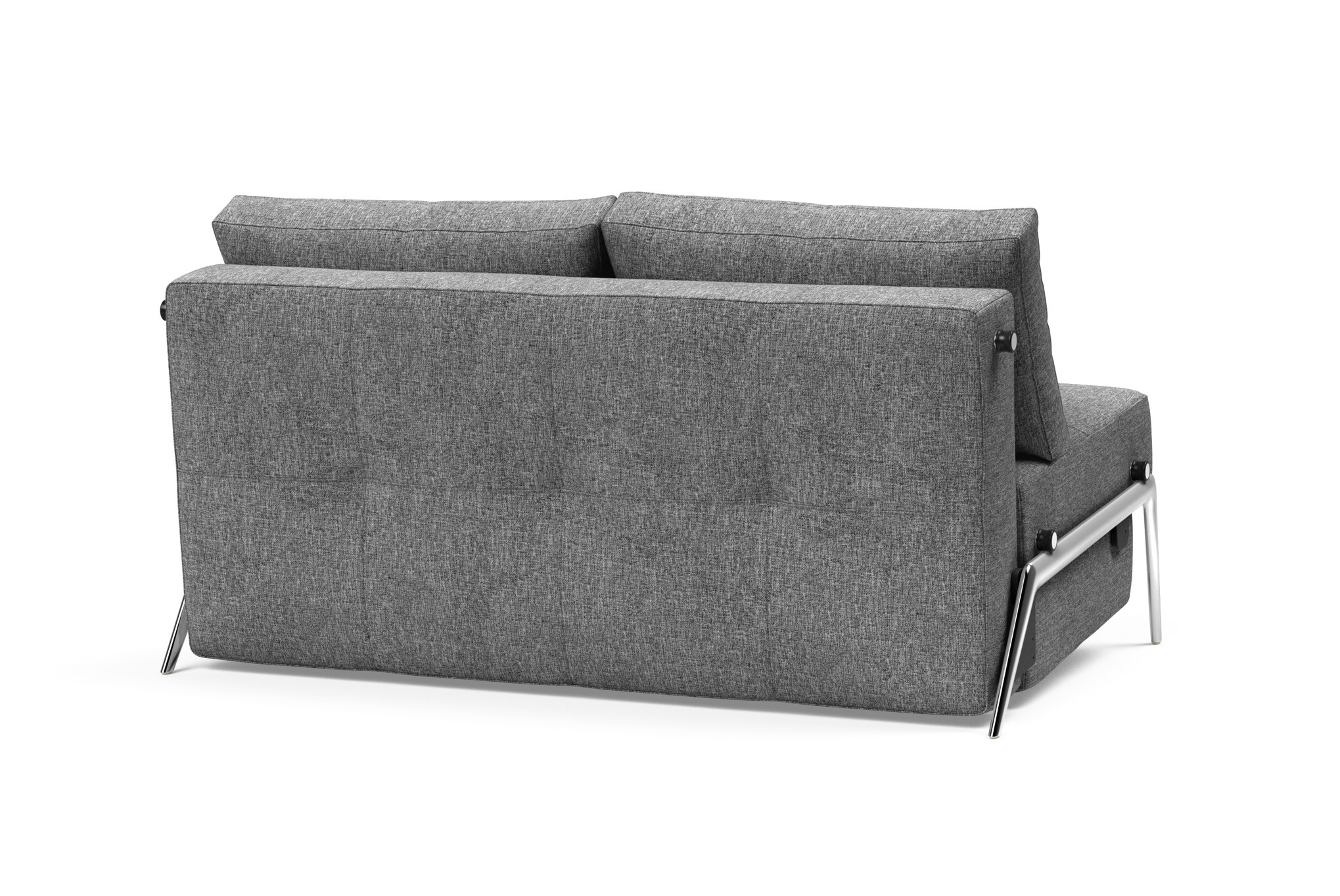 Cubed Deluxe Fabric Sofa Bed w/Aluminum Legs, Full Size