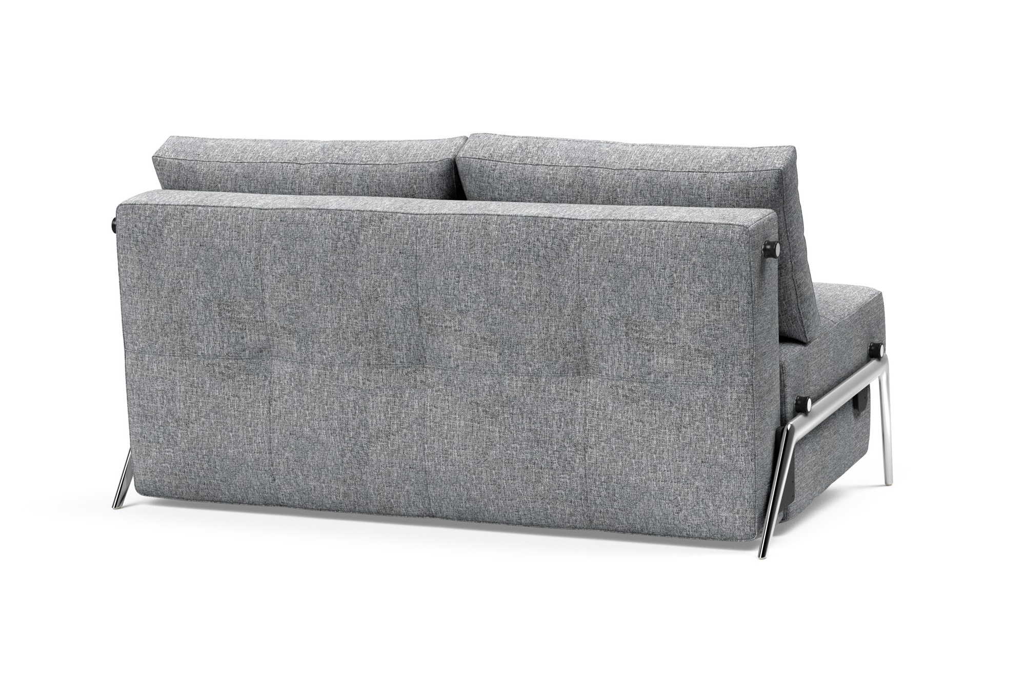 Cubed Deluxe Fabric Sofa Bed w/Aluminum Legs, Full Size