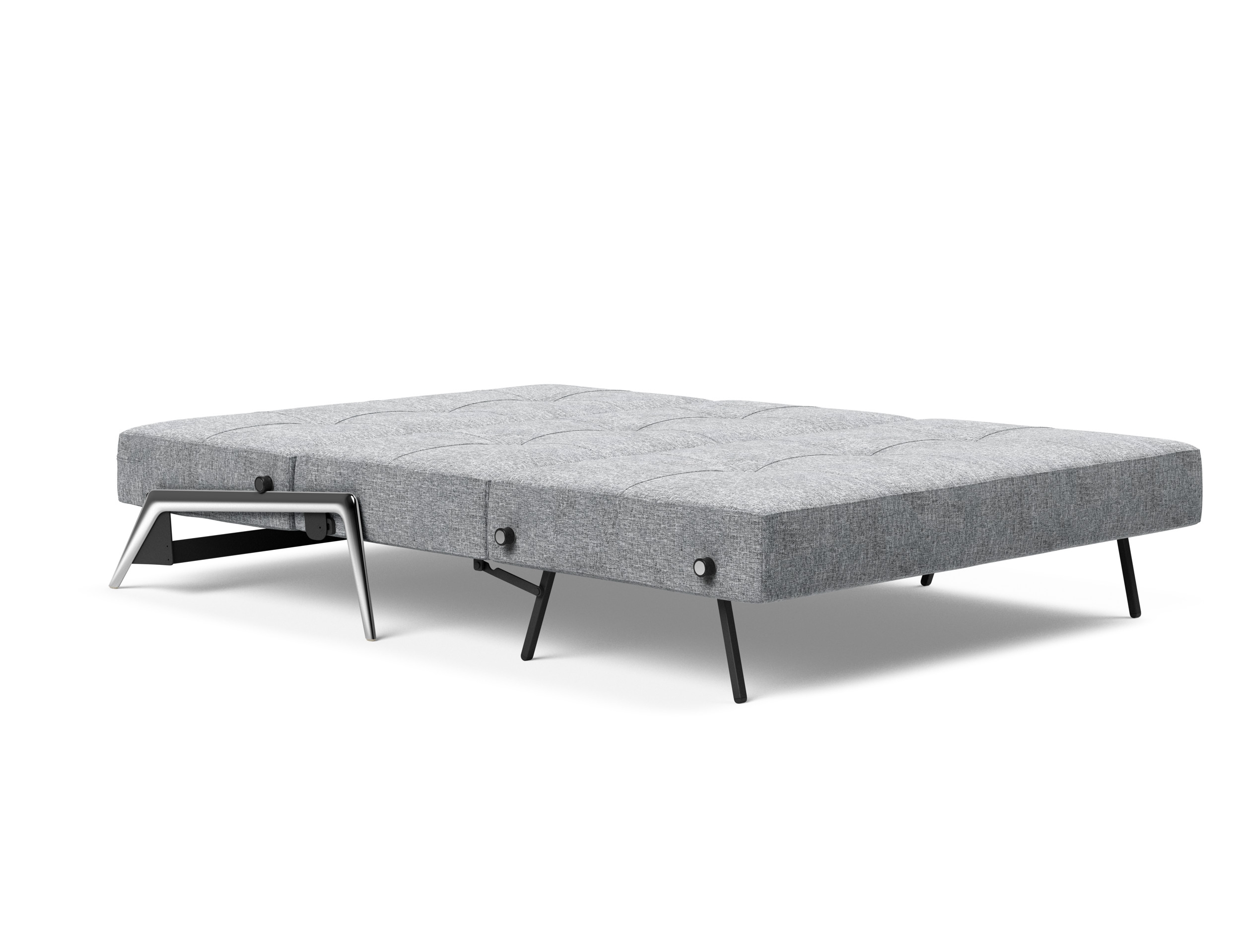 Cubed Deluxe Fabric Sofa Bed w/Aluminum Legs, Full Size