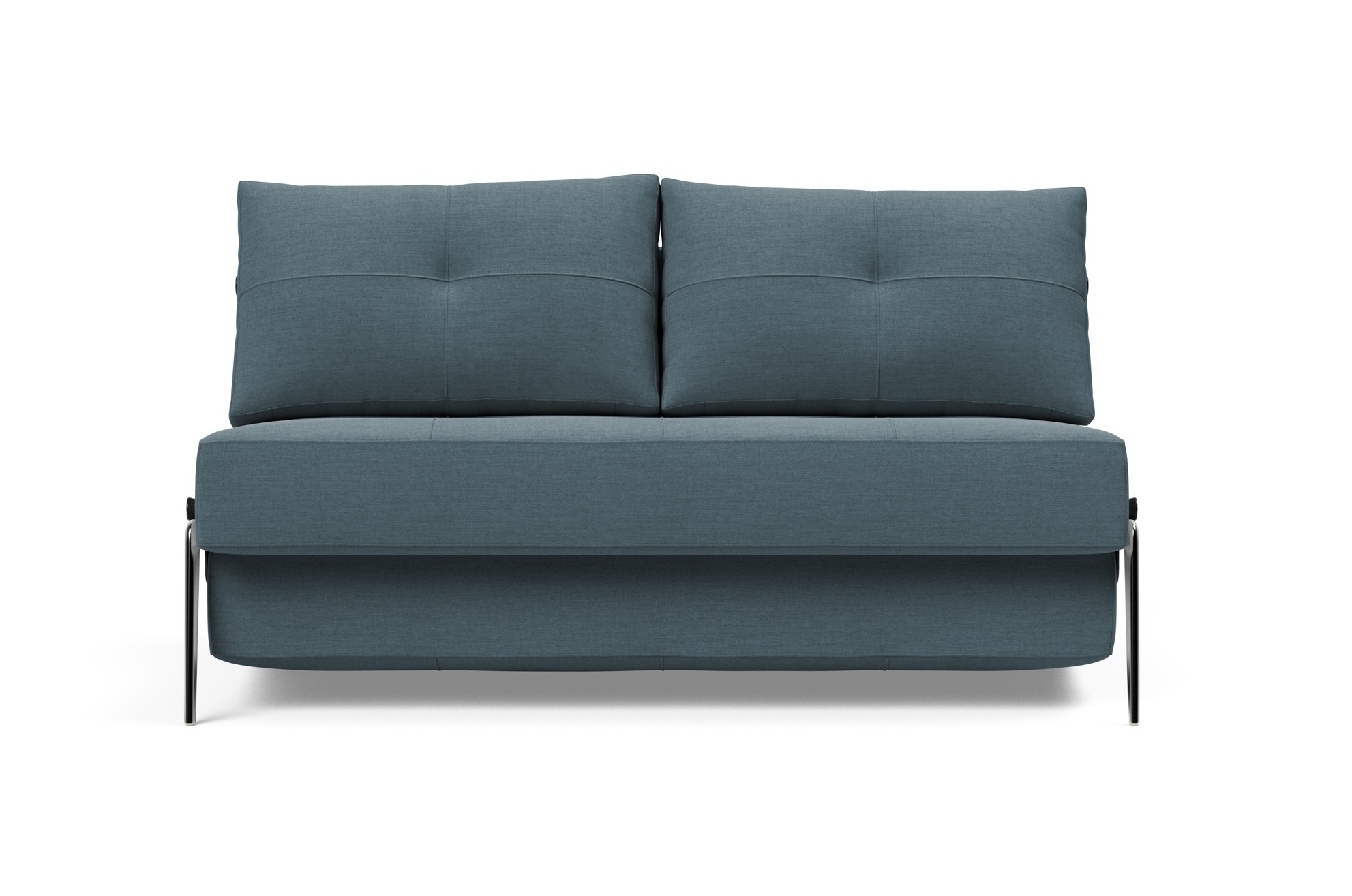 Cubed Deluxe Fabric Sofa Bed w/Aluminum Legs, Full Size