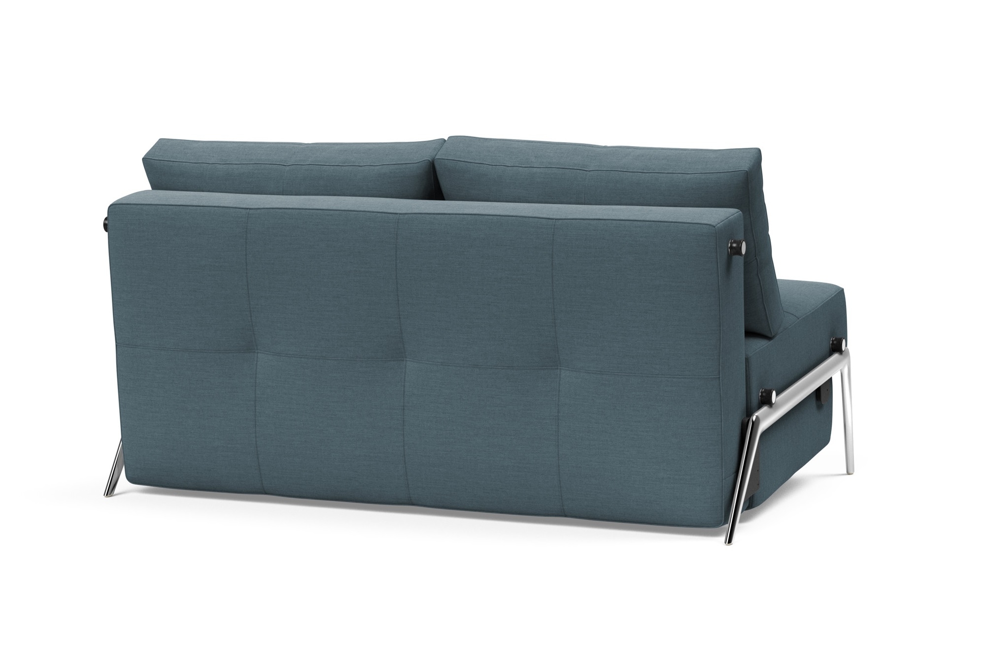 Cubed Deluxe Fabric Sofa Bed w/Aluminum Legs, Full Size