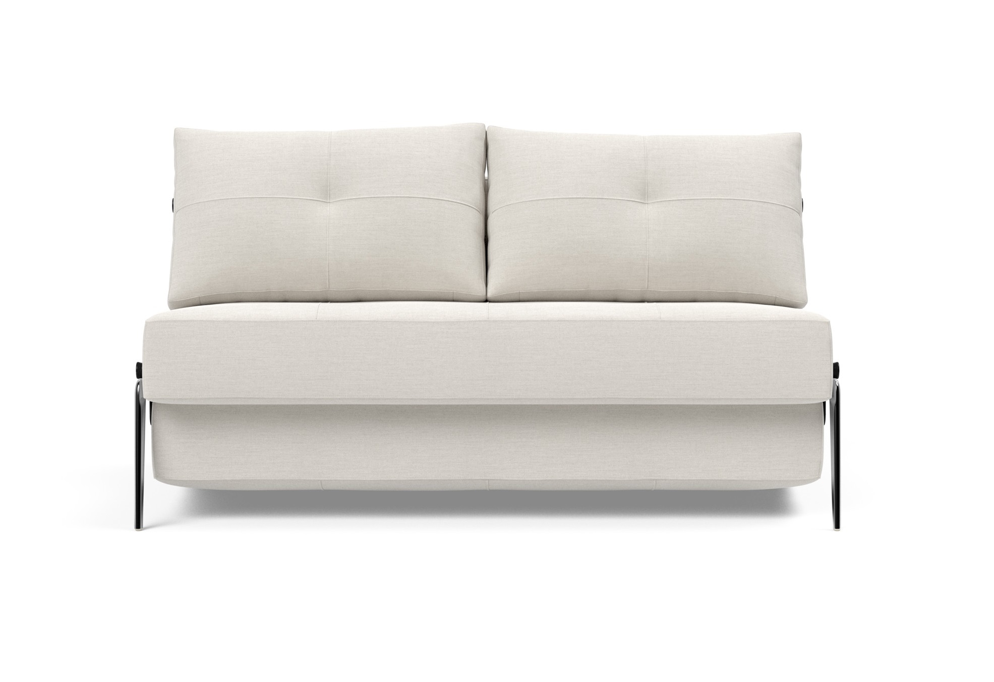 Cubed Deluxe Fabric Sofa Bed w/Aluminum Legs, Full Size