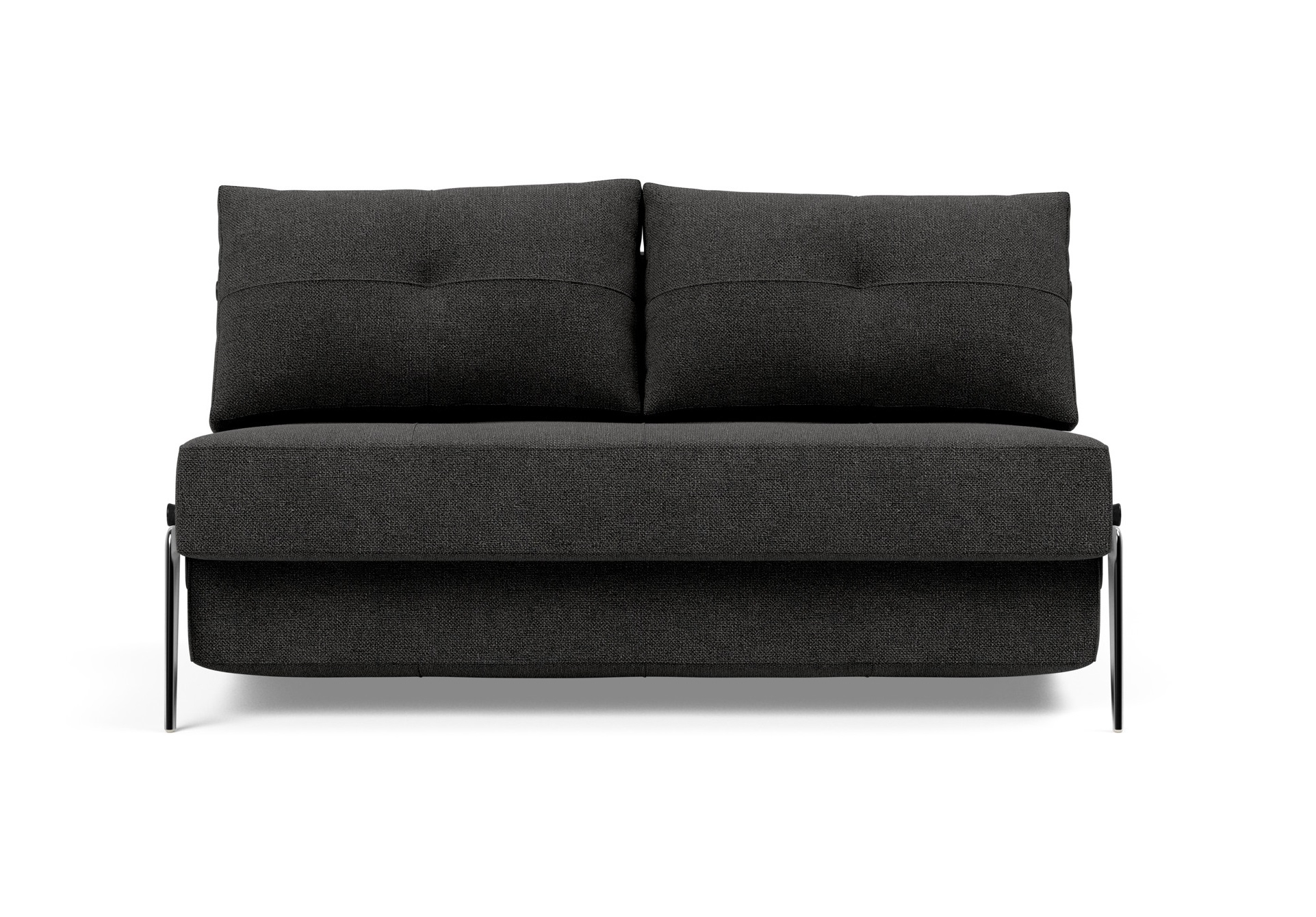 Cubed Deluxe Fabric Sofa Bed w/Aluminum Legs, Full Size