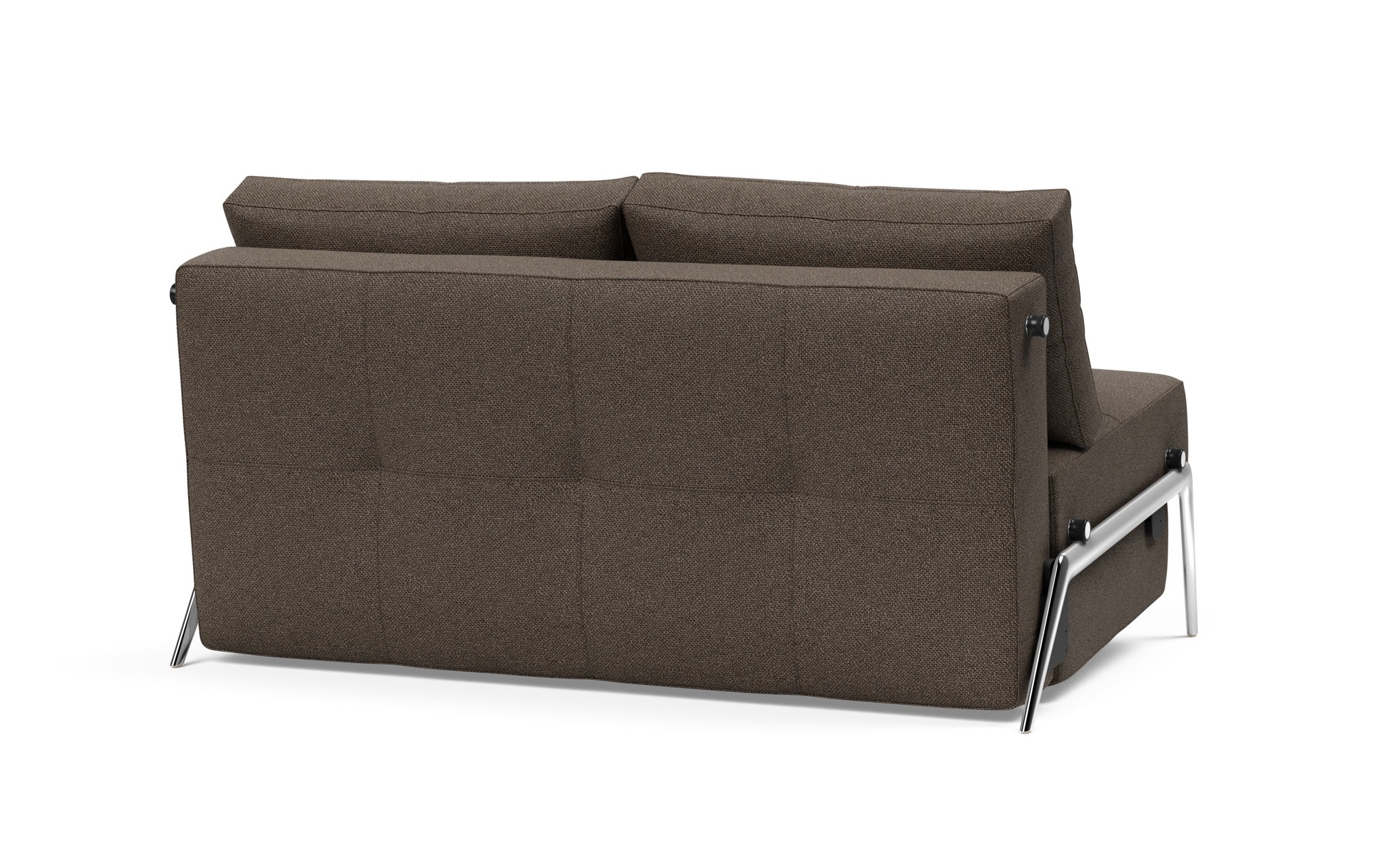 Cubed Deluxe Fabric Sofa Bed w/Aluminum Legs, Full Size