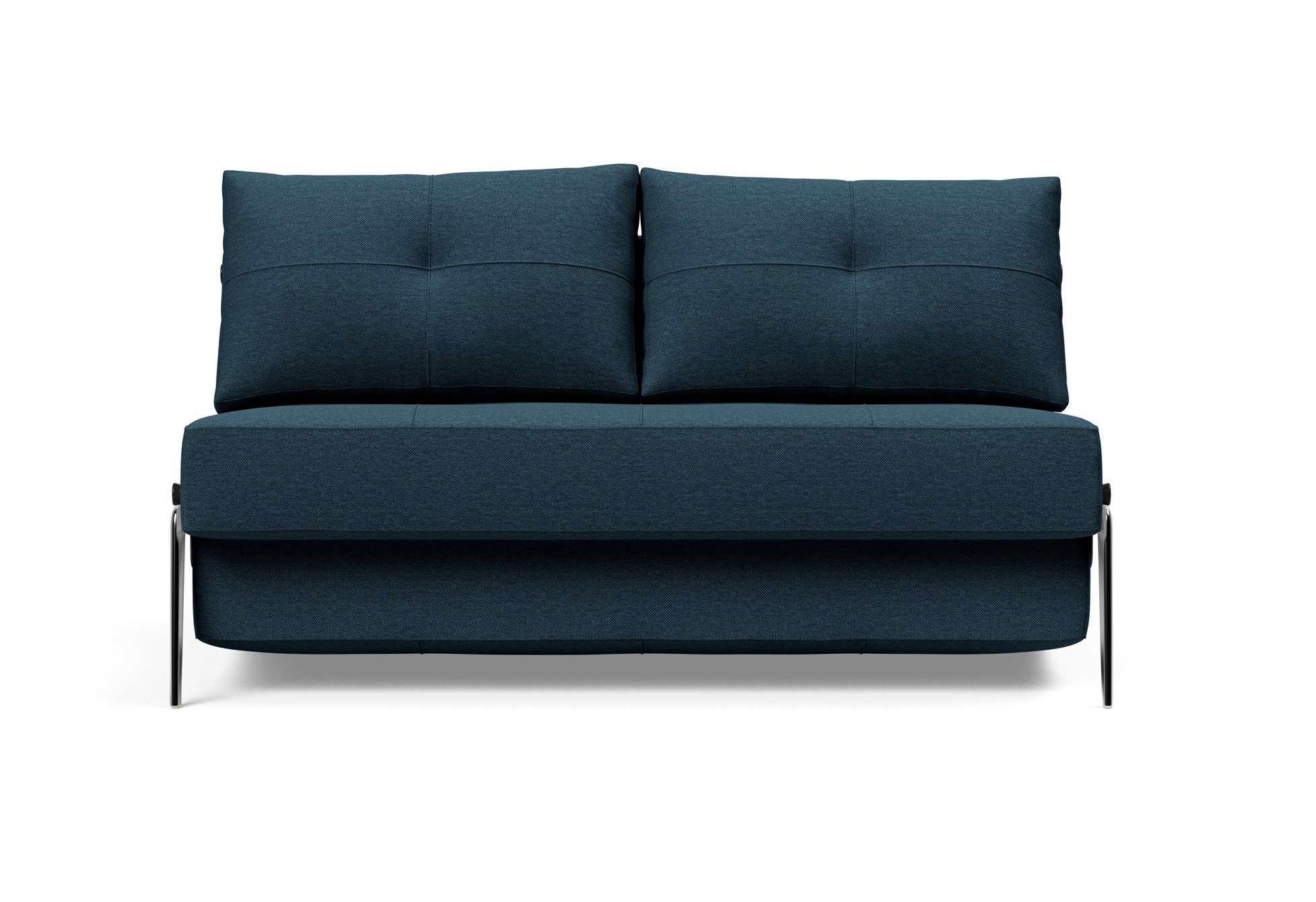 Cubed Deluxe Fabric Sofa Bed w/Aluminum Legs, Full Size