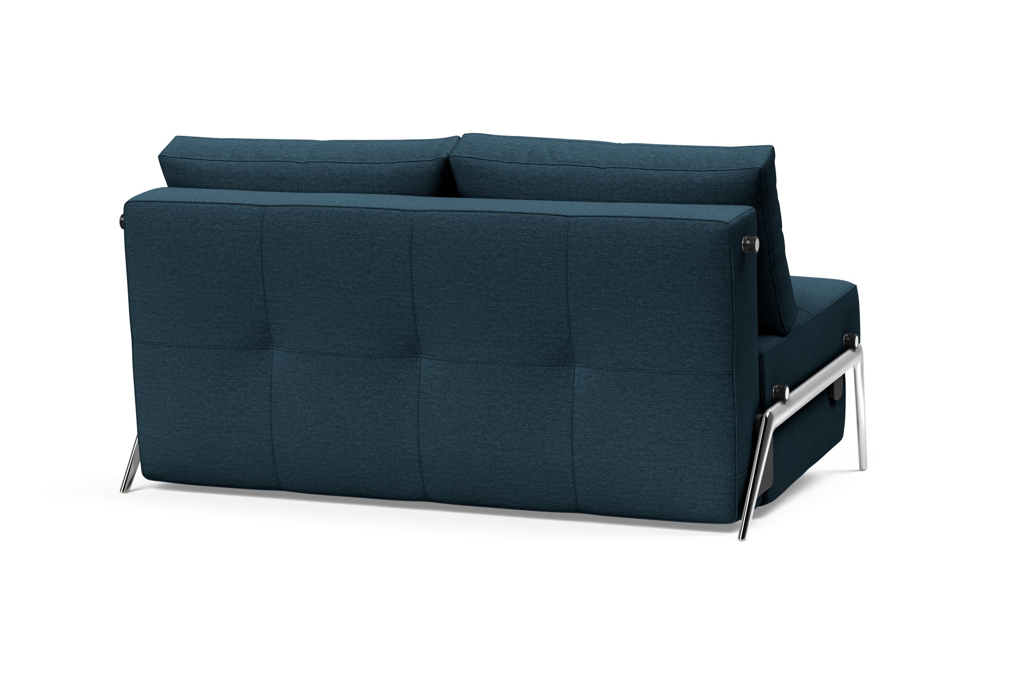 Cubed Deluxe Fabric Sofa Bed w/Aluminum Legs, Full Size