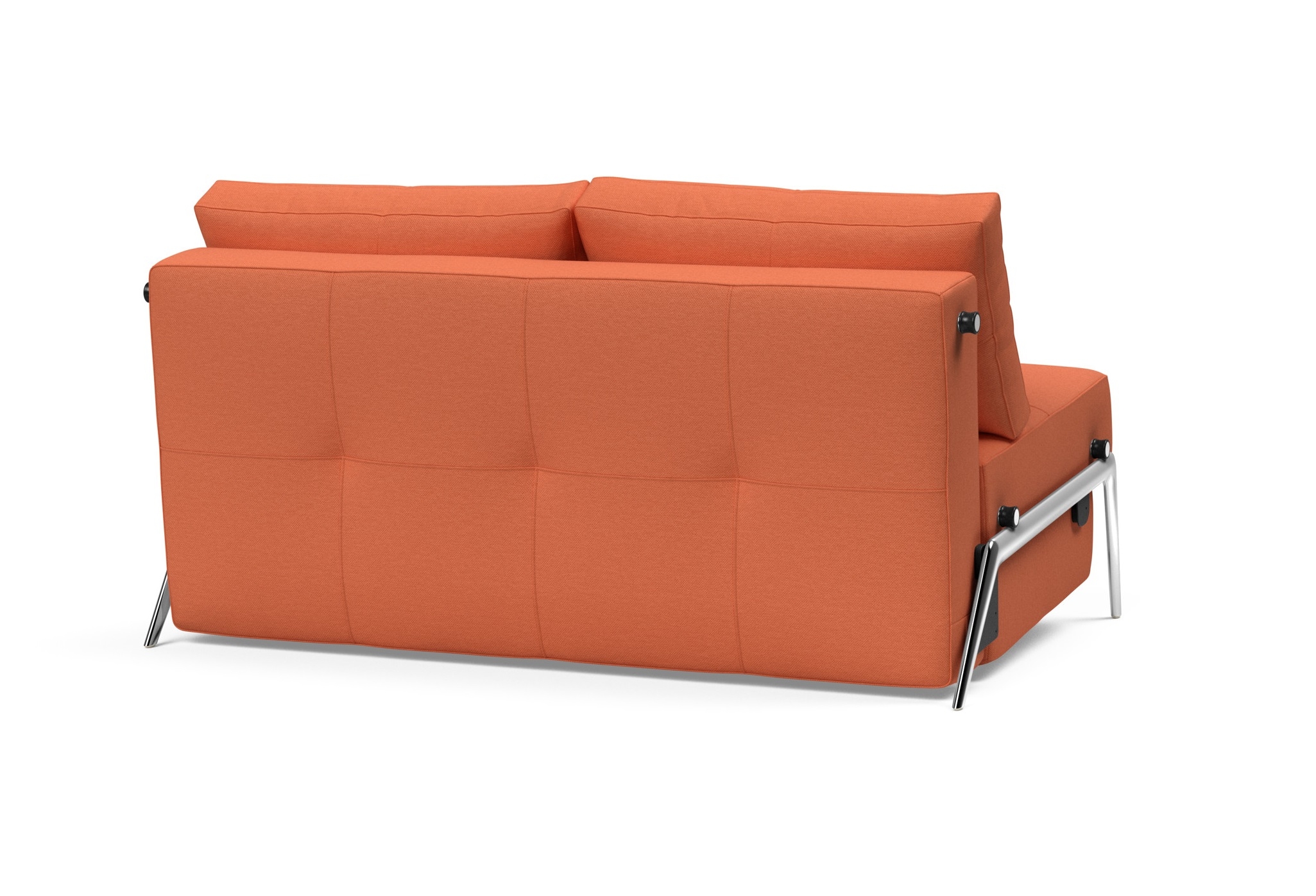 Cubed Deluxe Fabric Sofa Bed w/Aluminum Legs, Full Size