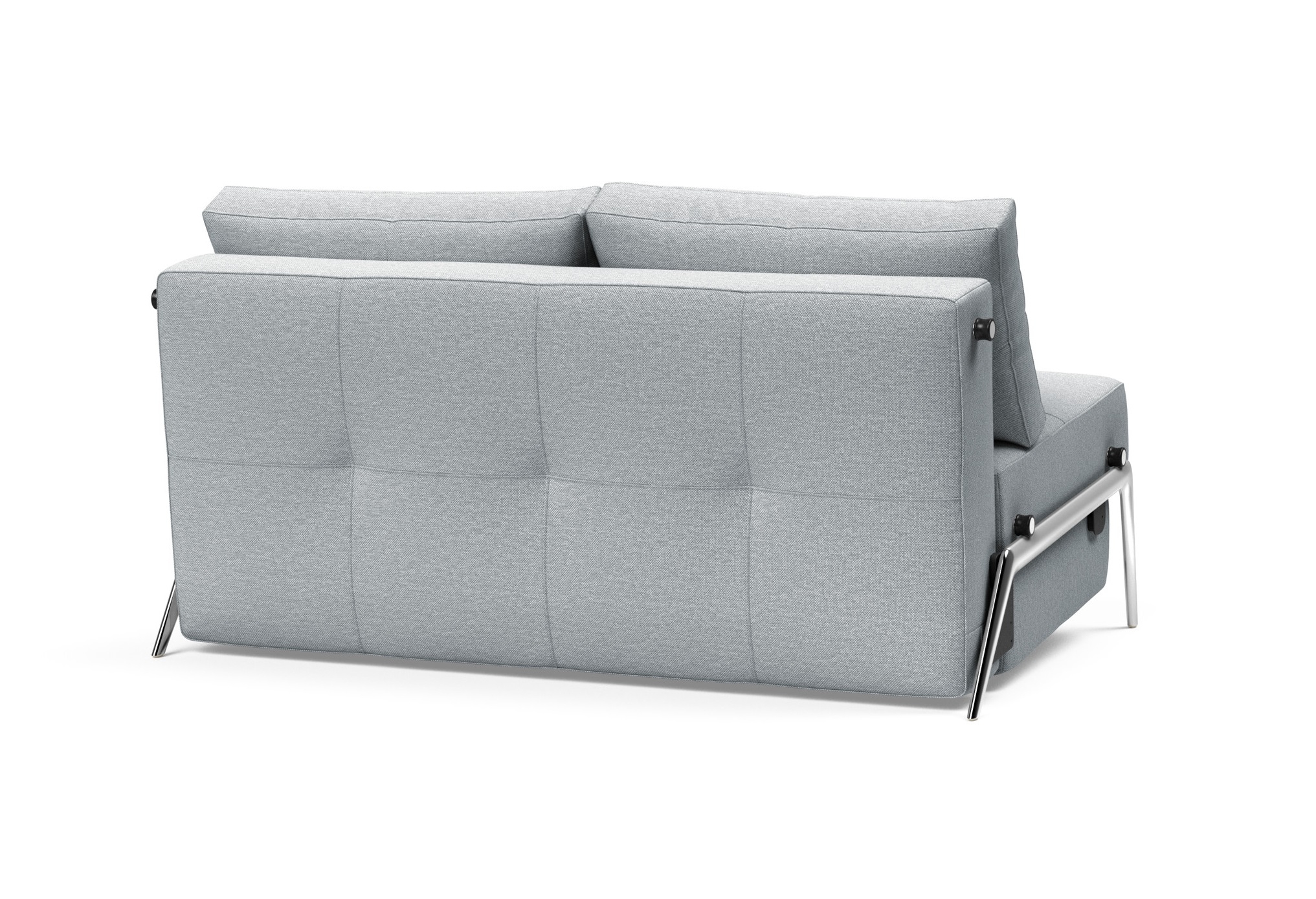 Cubed Deluxe Fabric Sofa Bed w/Aluminum Legs, Full Size