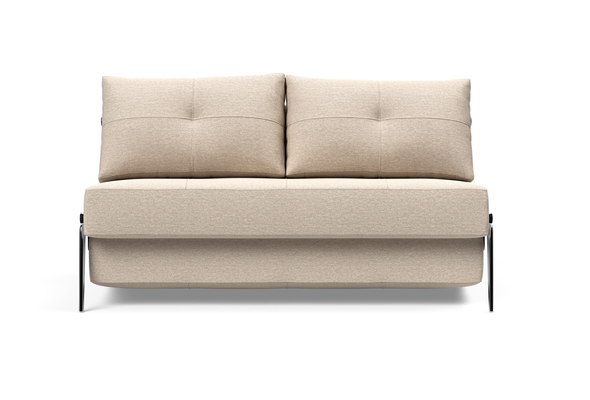 Cubed Deluxe Fabric Sofa Bed w/Aluminum Legs, Full Size