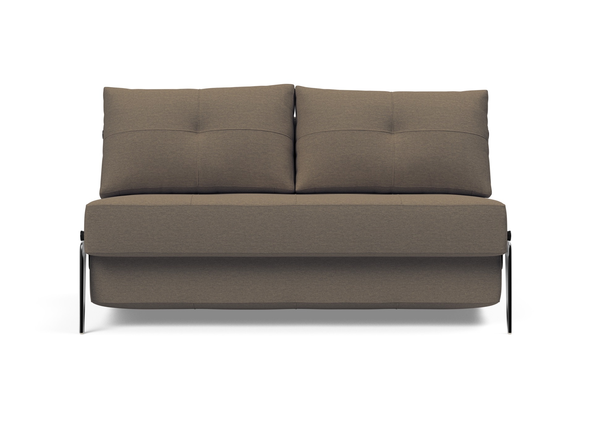 Cubed Deluxe Fabric Sofa Bed w/Aluminum Legs, Full Size
