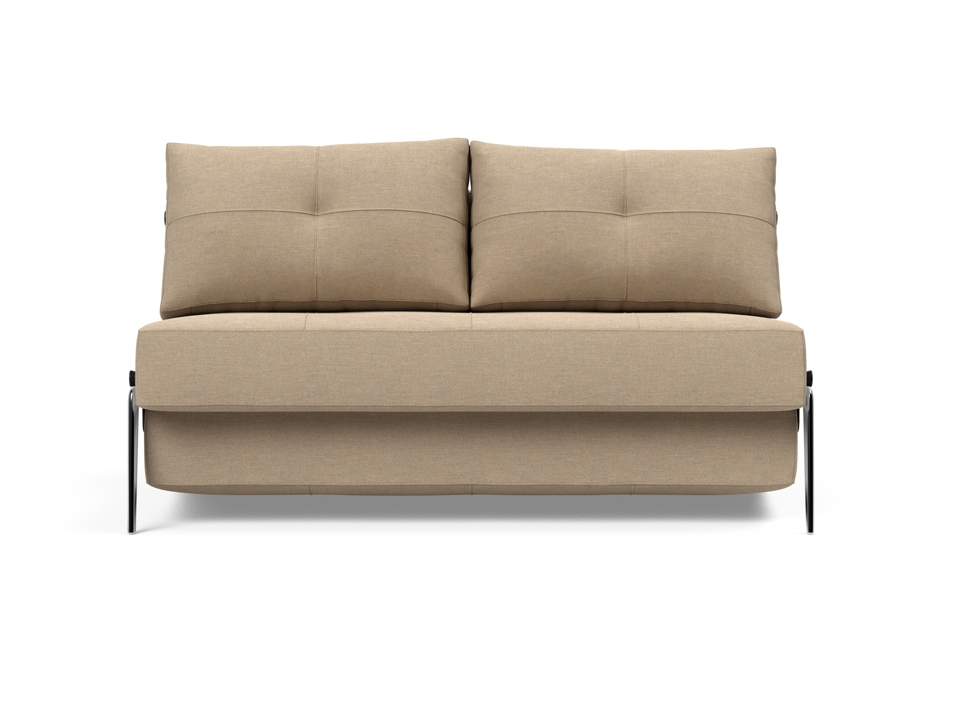 Cubed Deluxe Fabric Sofa Bed w/Aluminum Legs, Full Size