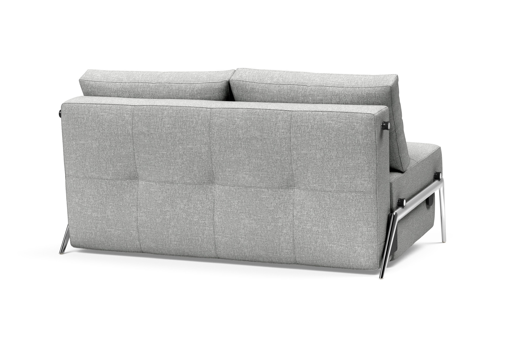 Cubed Deluxe Fabric Sofa Bed w/Aluminum Legs, Full Size