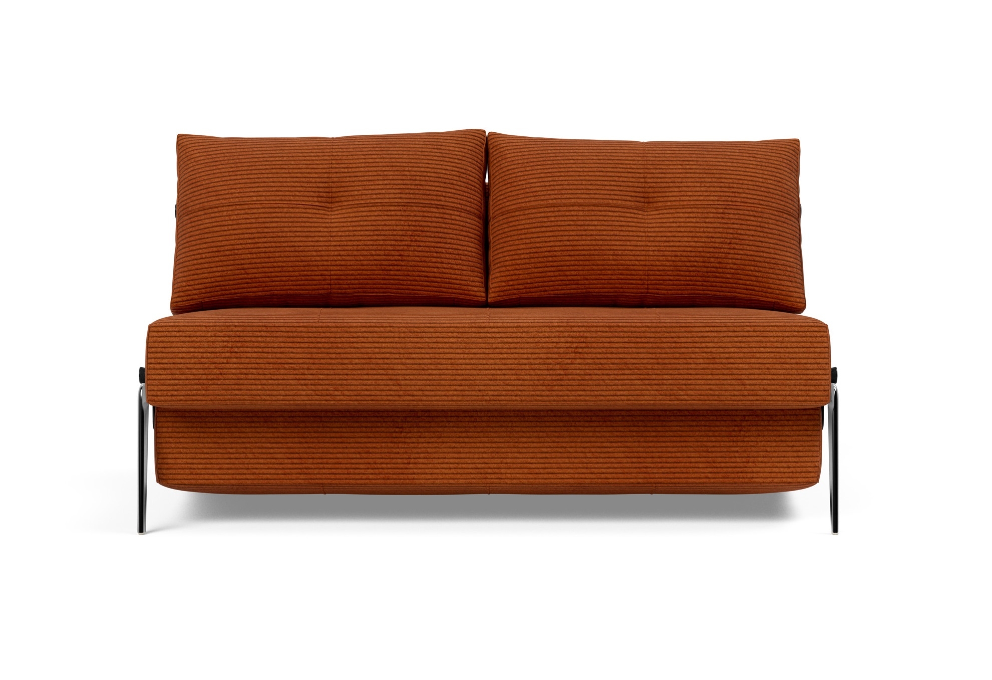 Cubed Deluxe Fabric Sofa Bed w/Aluminum Legs, Full Size