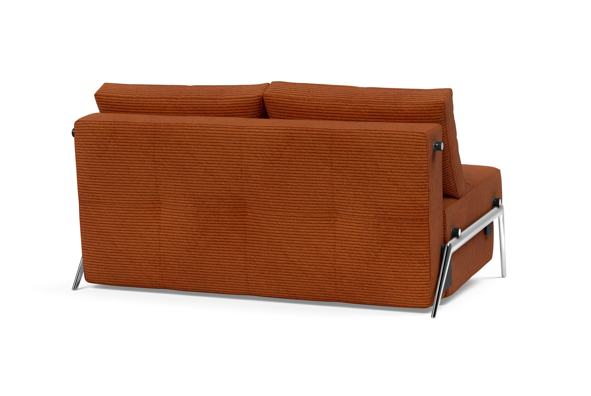 Cubed Deluxe Fabric Sofa Bed w/Aluminum Legs, Full Size